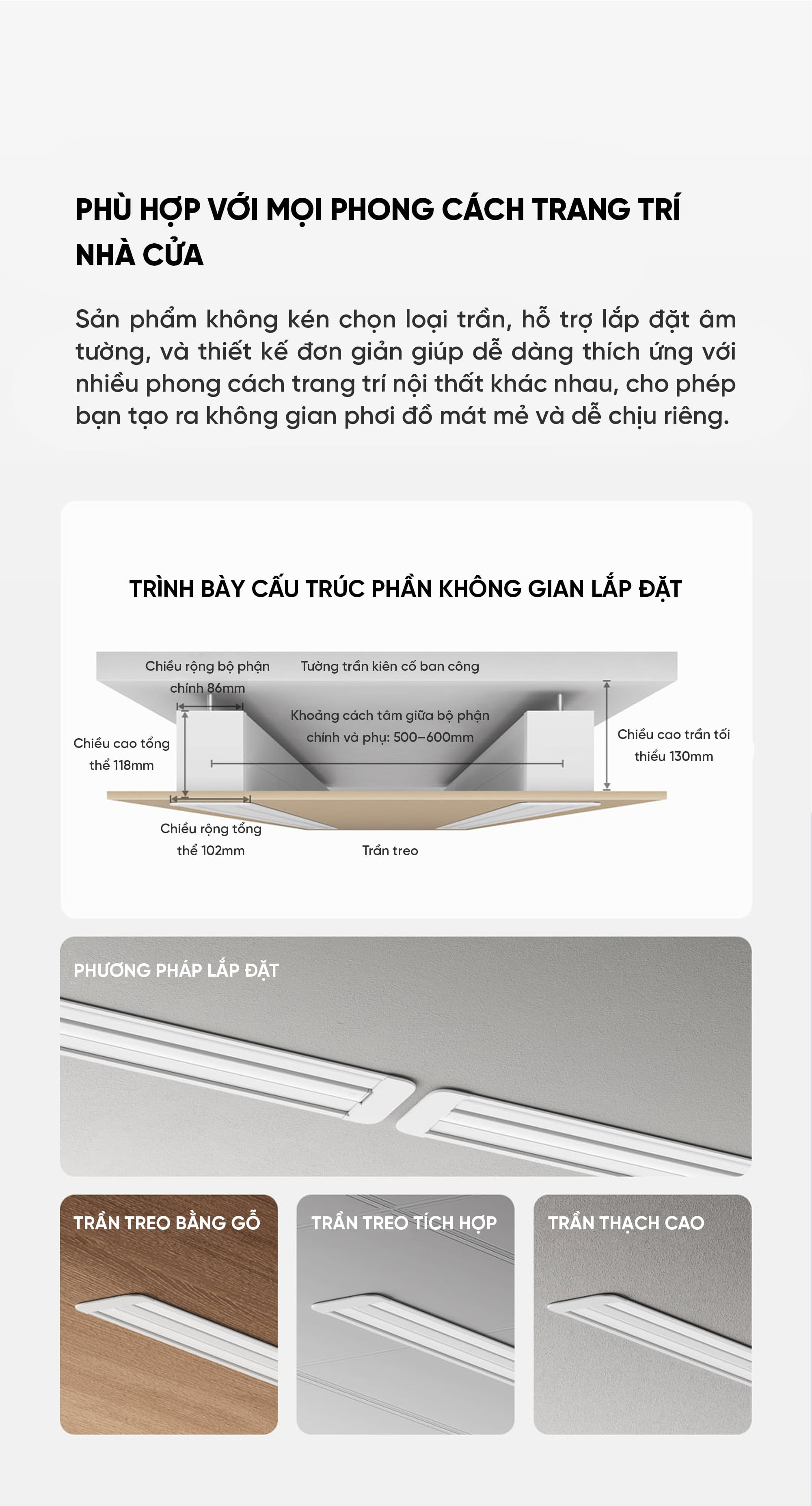 Dàn Phơi Quần Áo Xiaomi Mija 2.4M Có Sấy Thông Minh