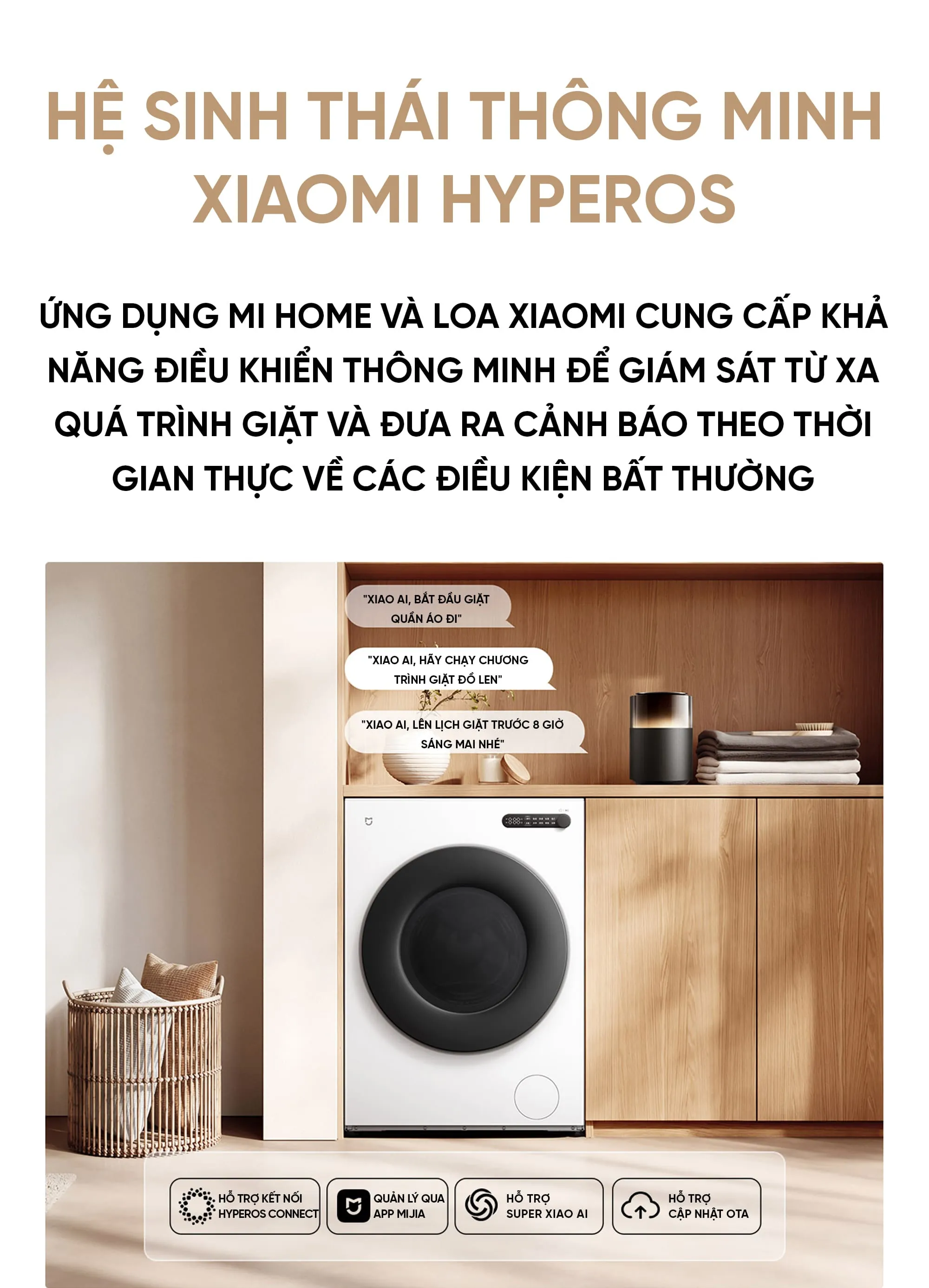 Máy giặt sấy Xiaomi XHQG120MJ110 12kg sấy 9kg 2026 Màu Trắng