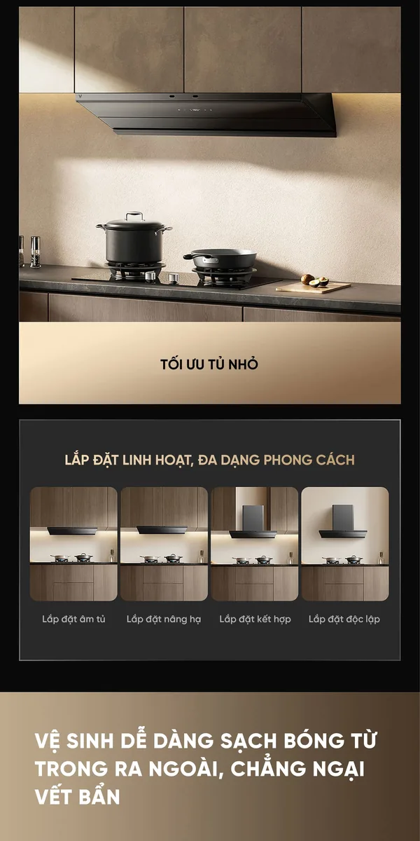 Máy hút mùi Xiaomi Viomi Kunpeng 2 Kết Nối App New Model