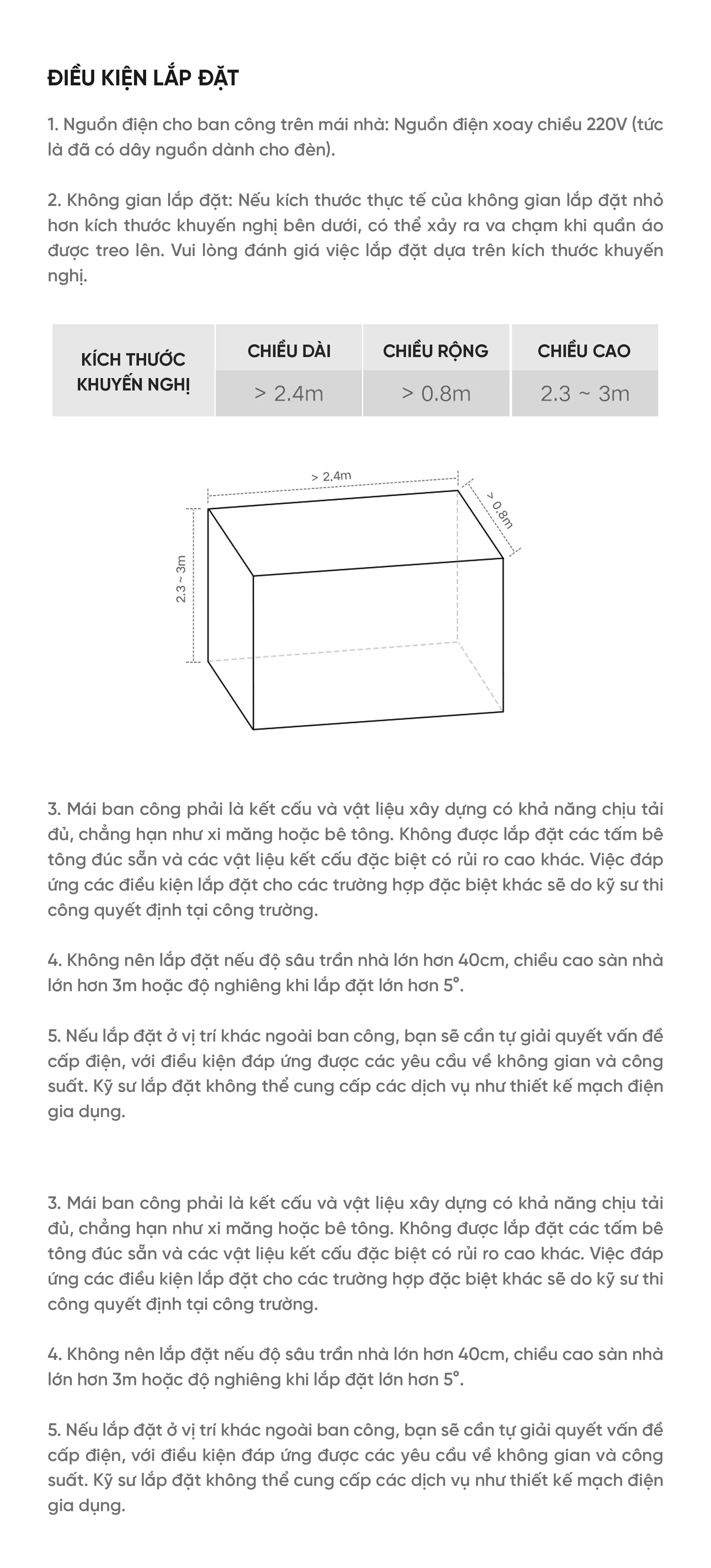 Giá phơi quần áo thông minh Mijia 3