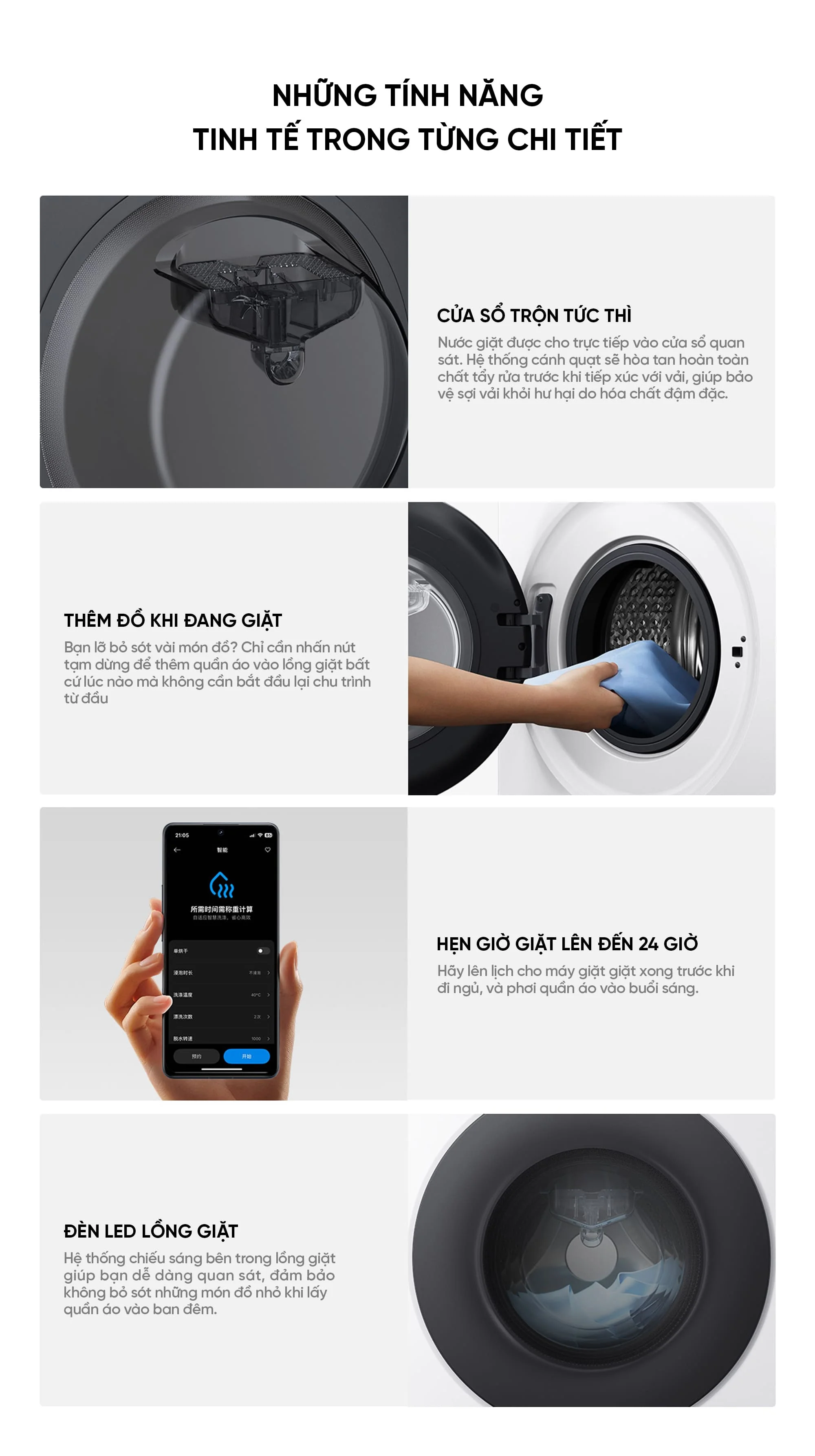Máy giặt sấy Xiaomi XHQG120MJ110 12kg sấy 9kg 2026 Màu Trắng