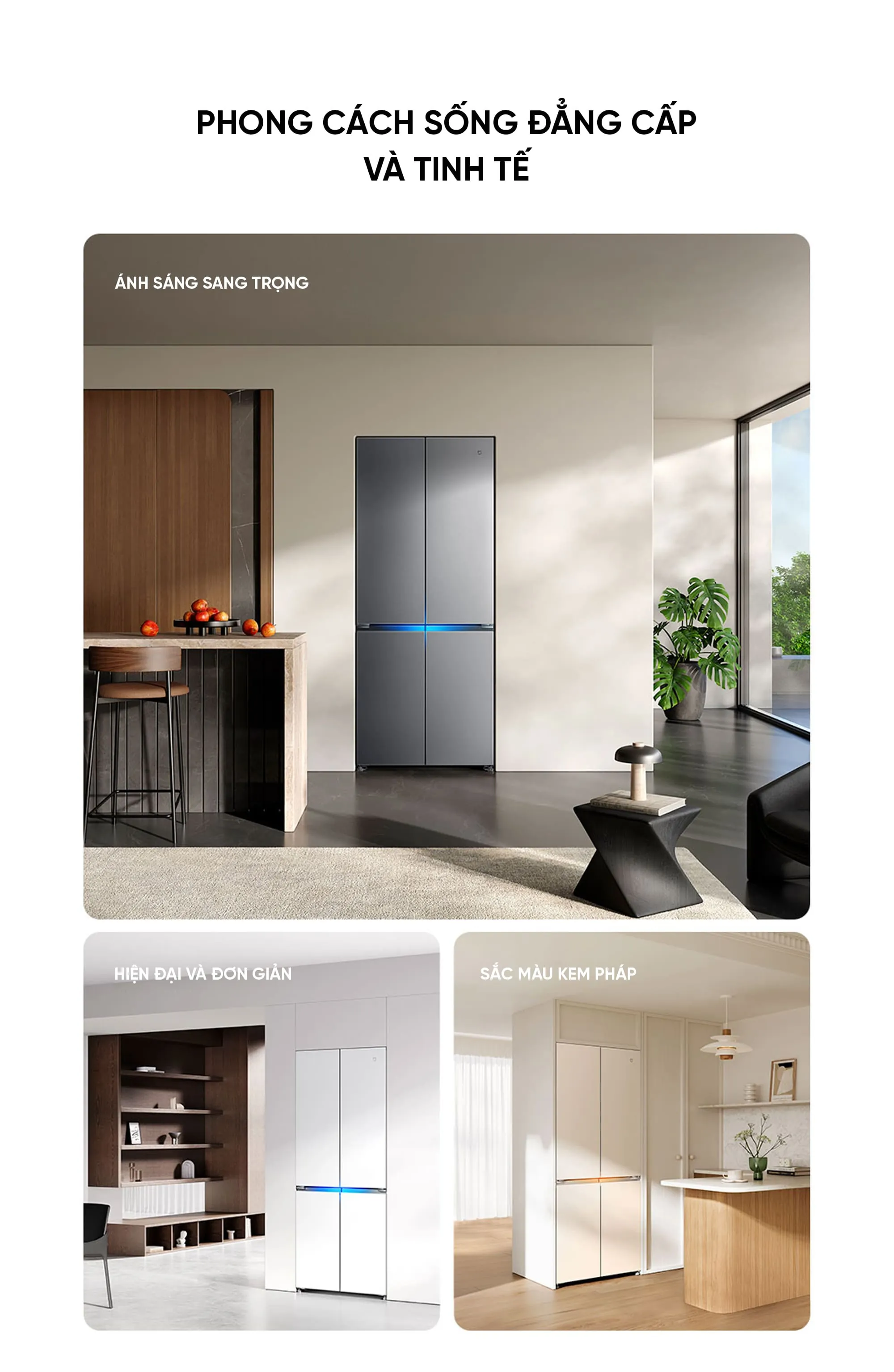 Tủ lạnh Xiaomi mijia 508L Pro 2026 Pha Lê Có Đá Rơi i.on 4.0