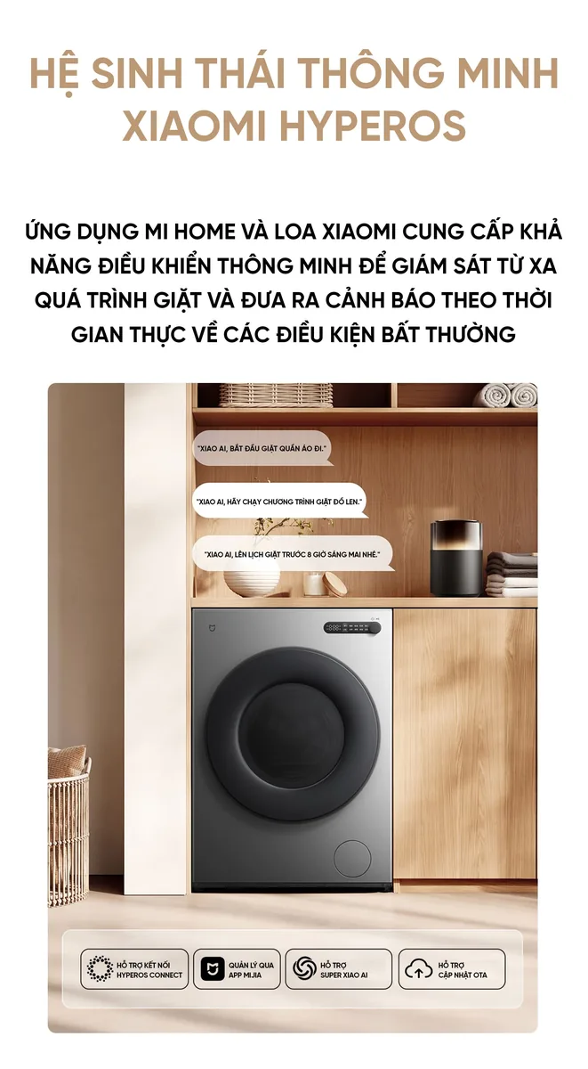 Máy giặt Xiaomi Mijia XQG120MJ105 12kg chỉ giặt Phiên bản 2026 Lắp âm tường