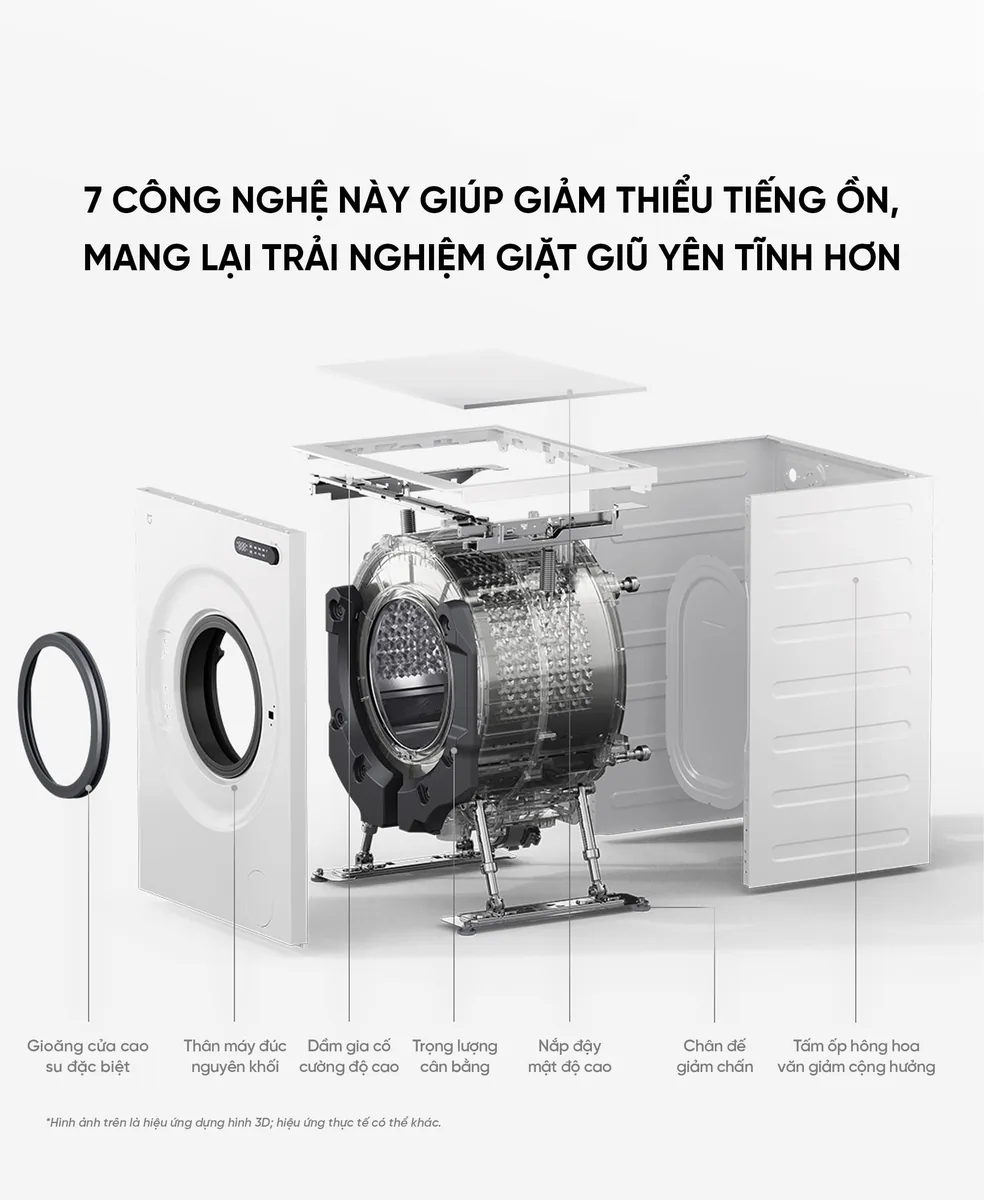 Máy giặt Xiaomi Mijia XQG100MJ204 10kg Phiên bản 2026 Lắp âm tường