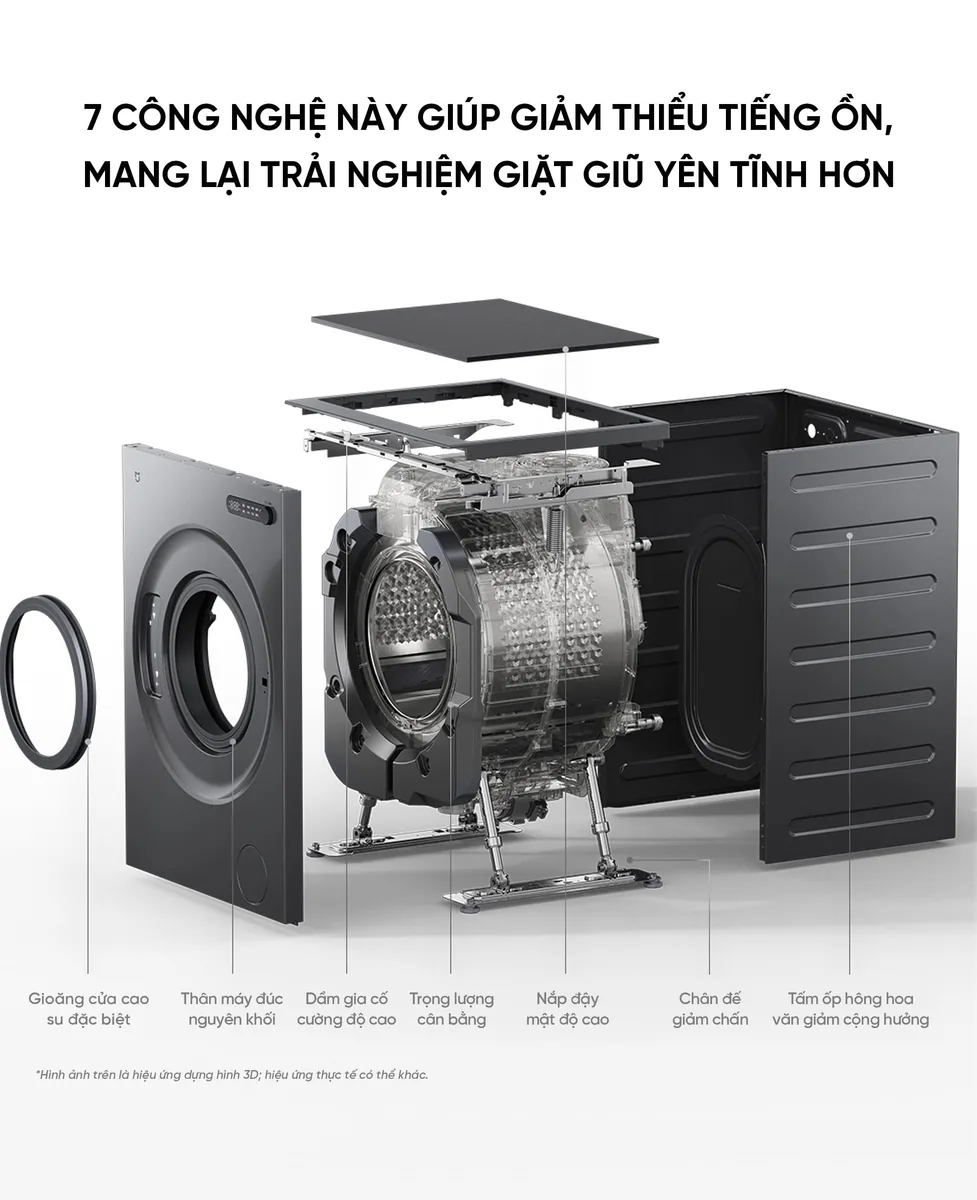 Máy giặt Xiaomi Mijia XQG120MJ105 12kg chỉ giặt Phiên bản 2026 Lắp âm tường