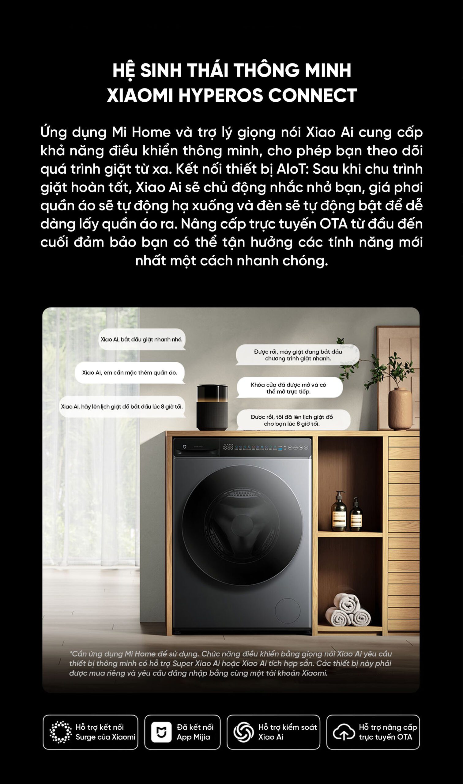 Máy giặt sấy Xiaomi XHQG120MJ102 Pro giặt 12kg sấy 9kg Công Nghệ Oxygen