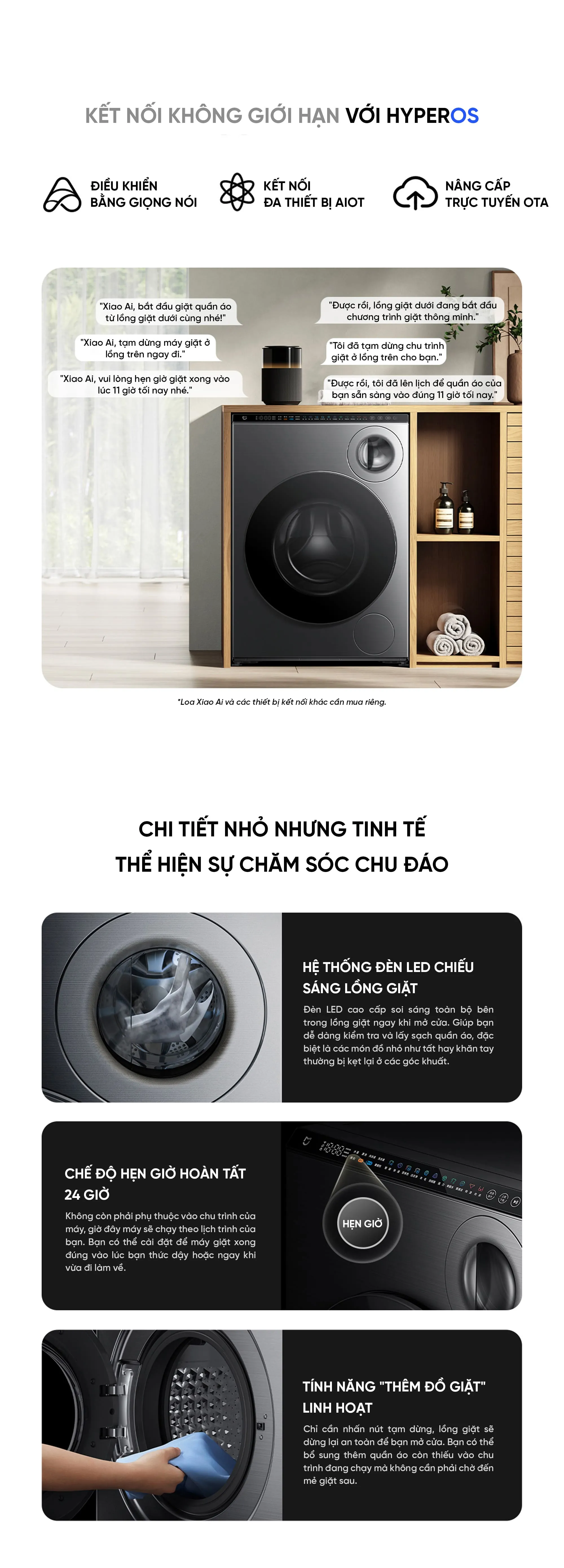 Máy giặt sấy 2 lồng Xiaomi Mijia XHQG103MJ108, giặt 10kg, sấy 7kg