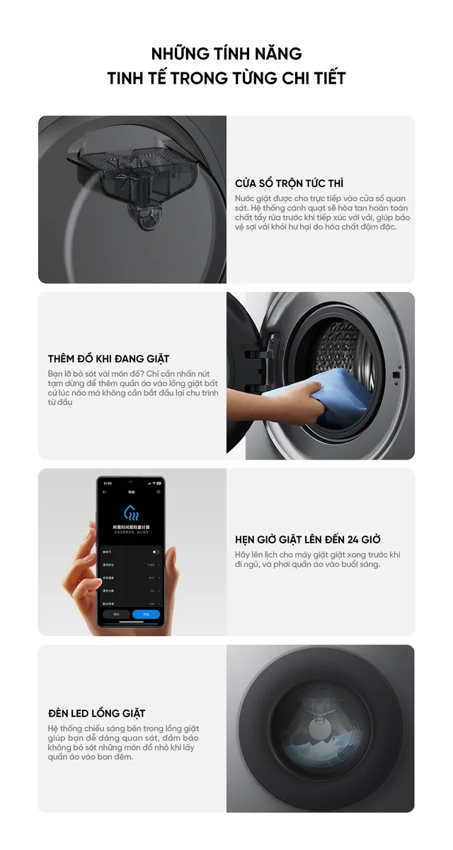 Máy giặt sấy Xiaomi Mijia XHQG100MJ109 12kg sấy 9kg 2026