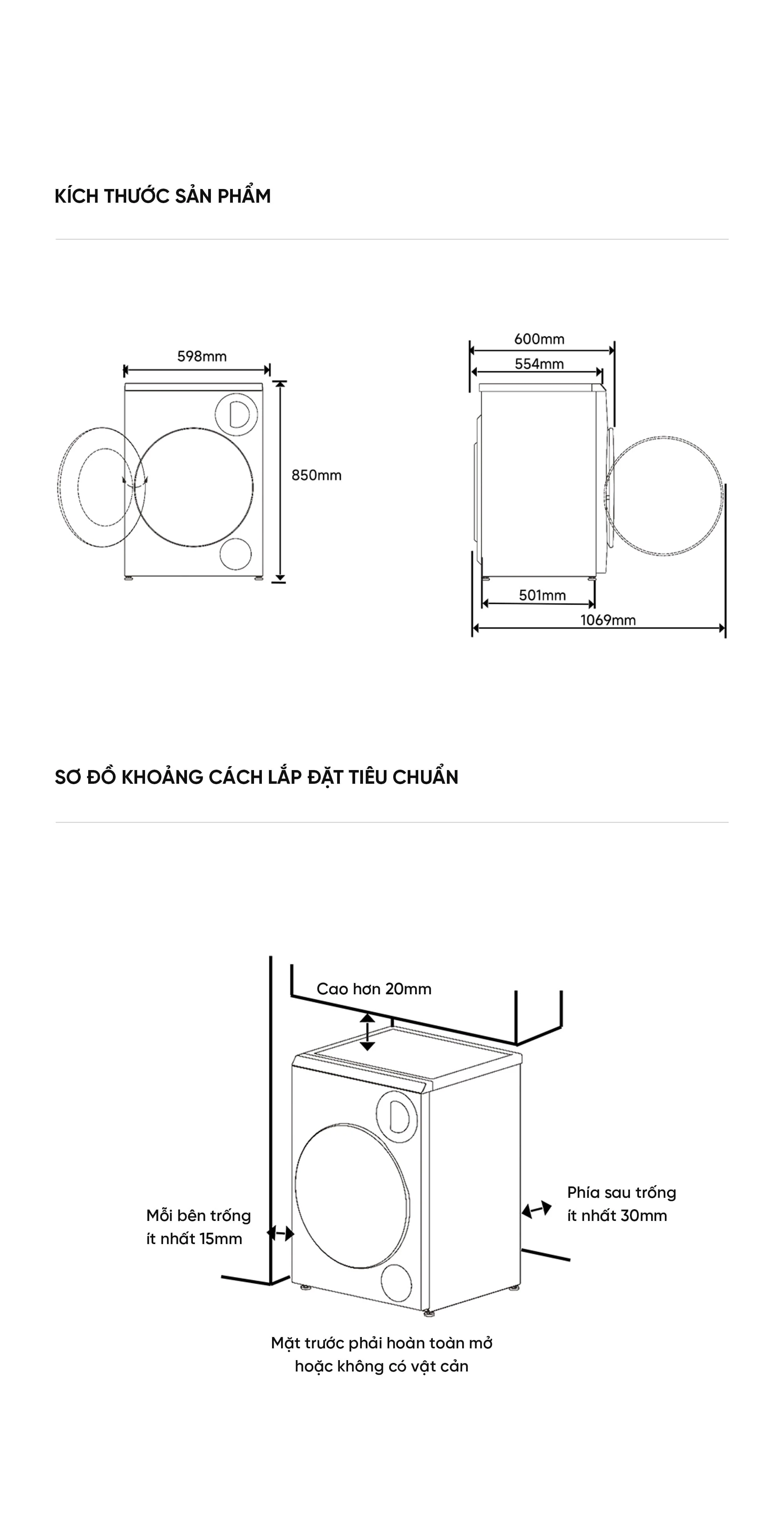 Máy giặt sấy 2 lồng Xiaomi Mijia XHQG103MJ108, giặt 10kg, sấy 7kg