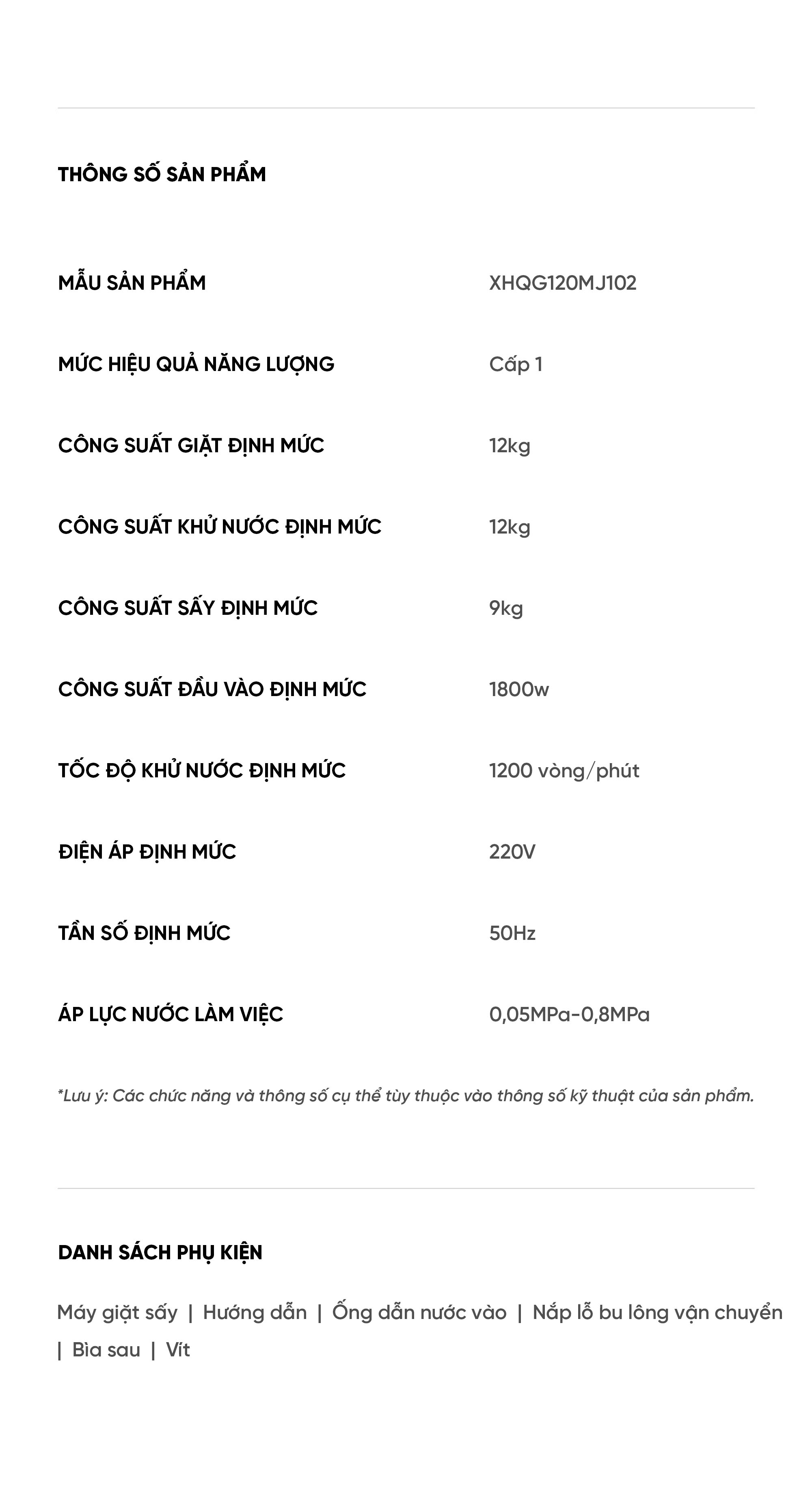 Máy giặt sấy Xiaomi XHQG120MJ102 Pro giặt 12kg sấy 9kg Công Nghệ Oxygen