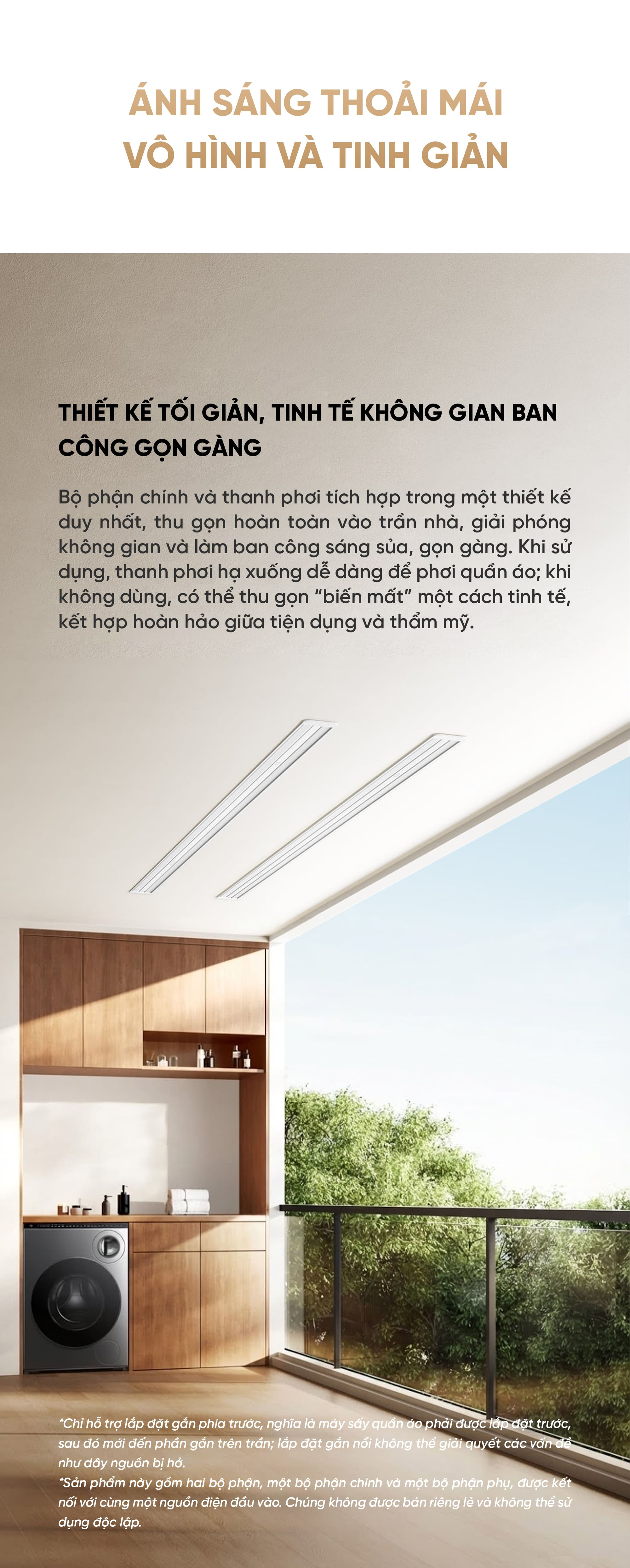 Dàn Phơi Quần Áo Xiaomi Mija 2.4M Có Sấy Thông Minh