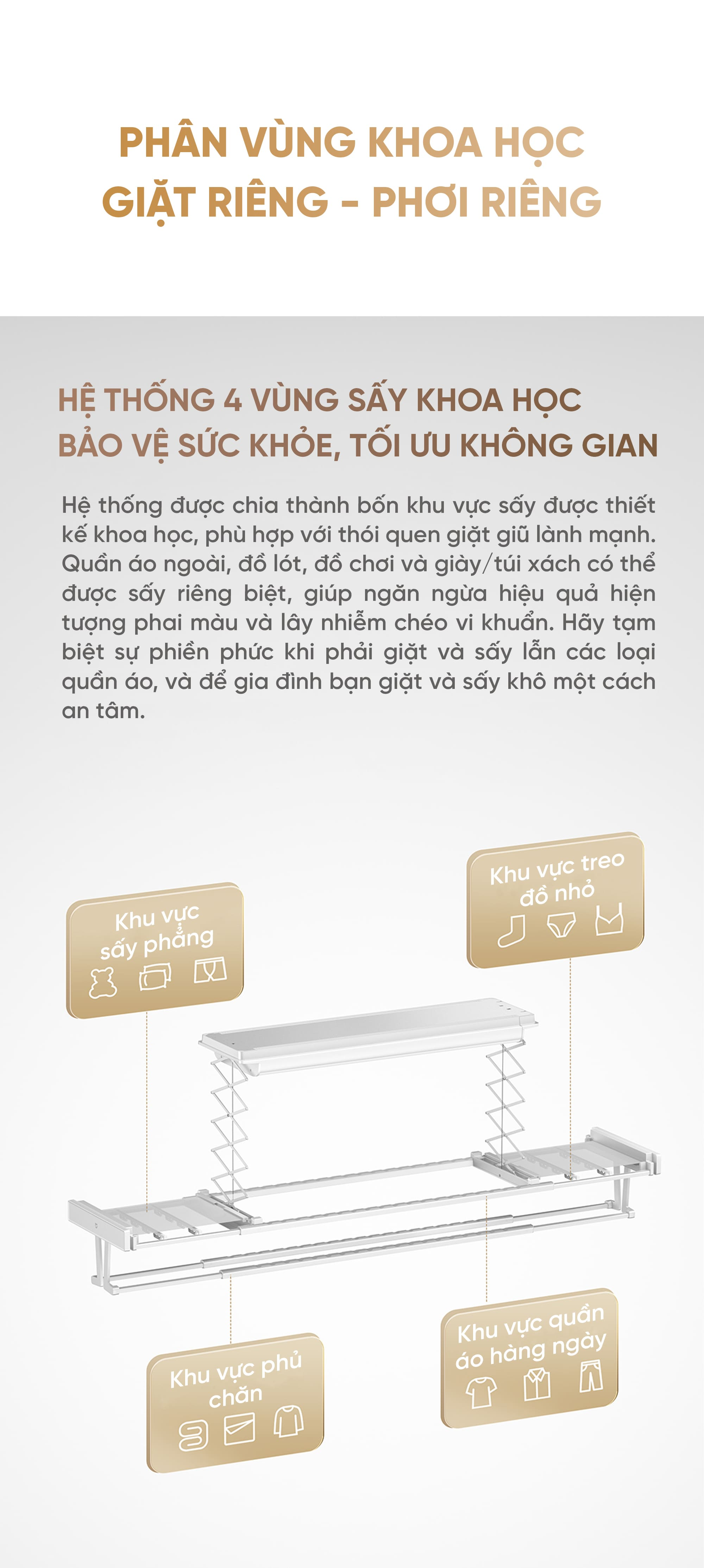 Giá phơi quần áo thông minh Mijia 3