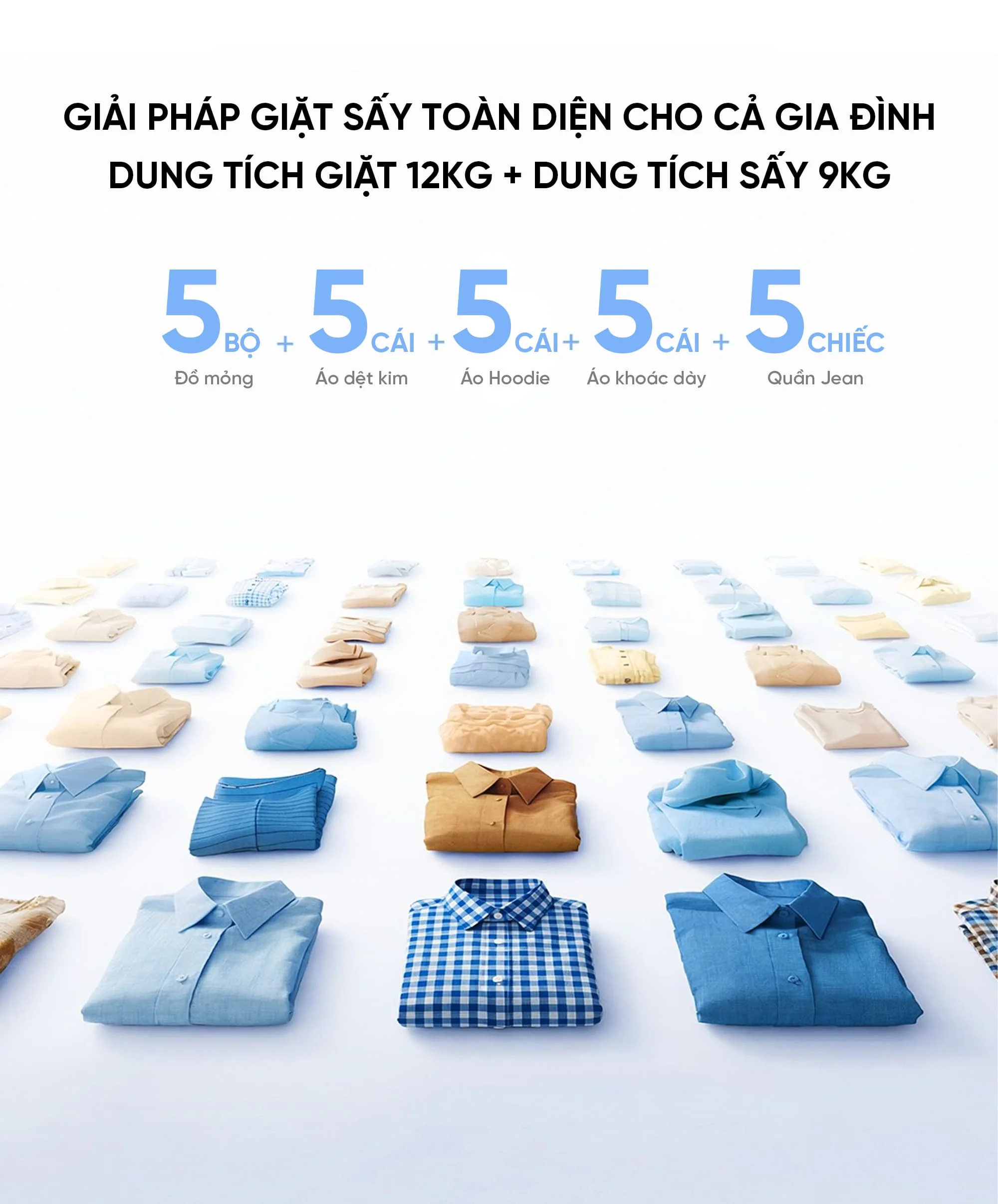 Máy giặt sấy Xiaomi XHQG120MJ110 12kg sấy 9kg 2026 Màu Trắng