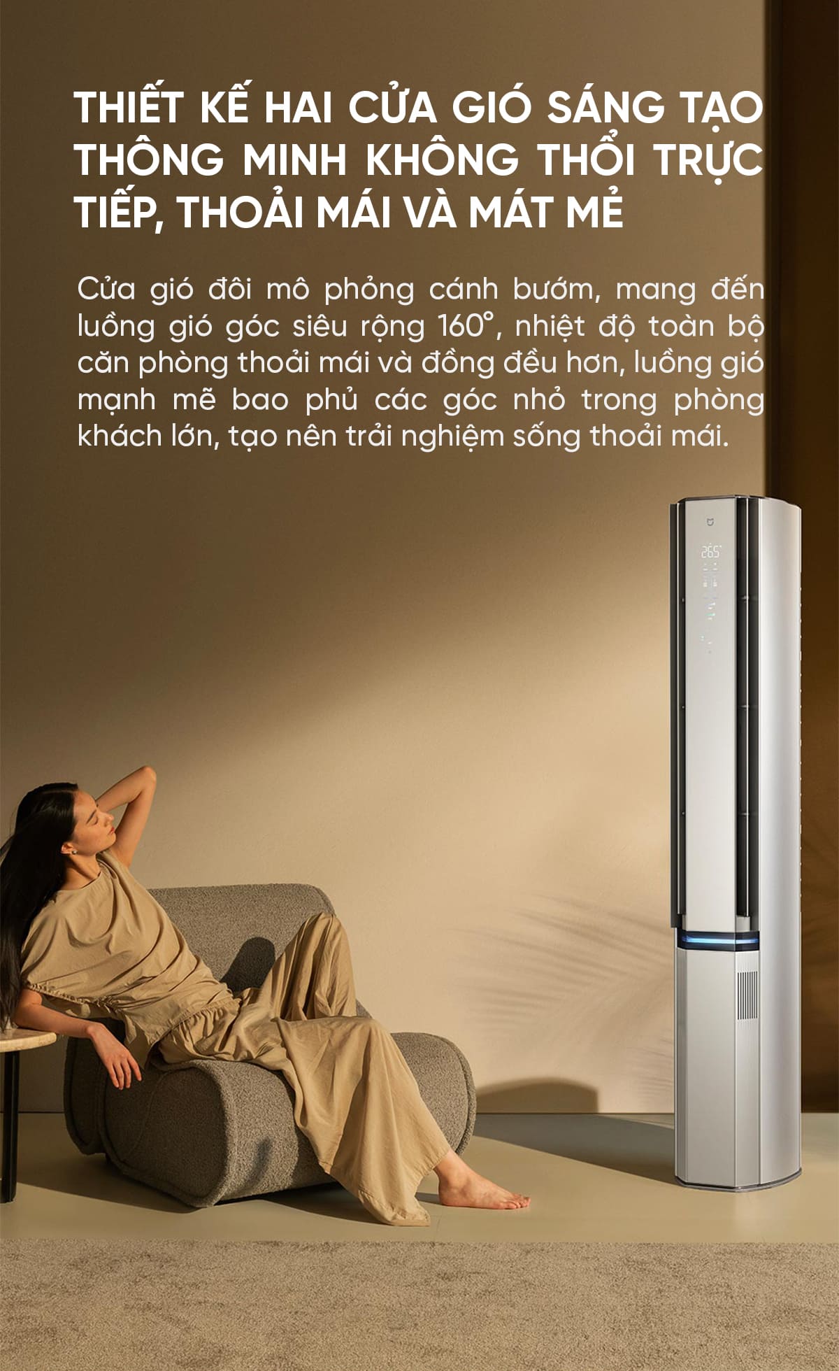 Điều hòa cây đứng Xiaomi Mijia Pro 3Hp Cấp khí tươi KFR-72LW-NA11 / F1A1