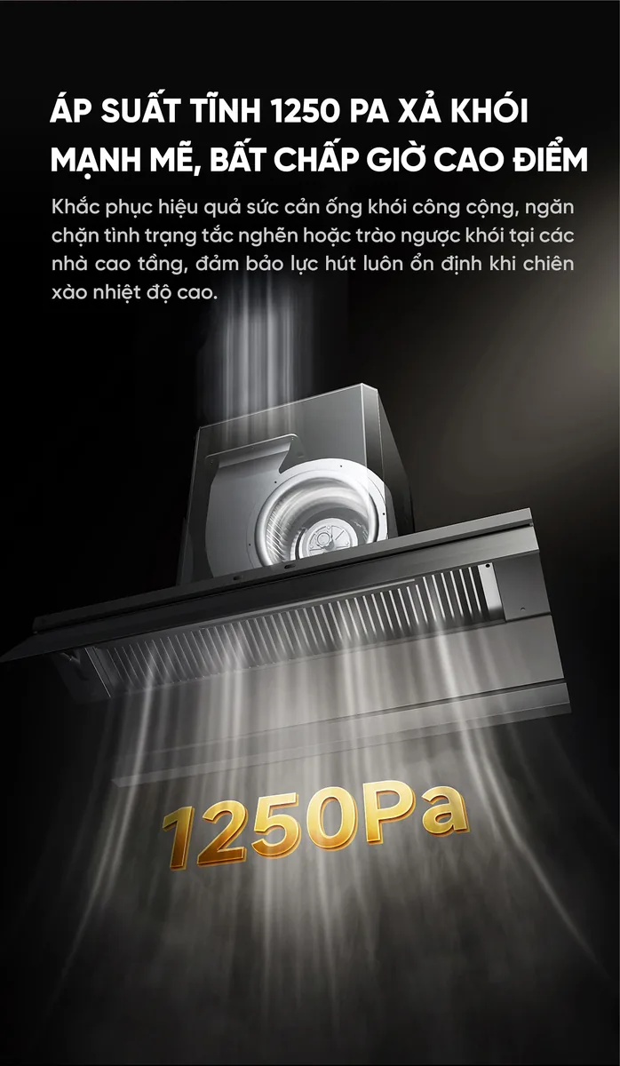 Máy hút mùi Xiaomi Viomi Kunpeng 2 Kết Nối App New Model