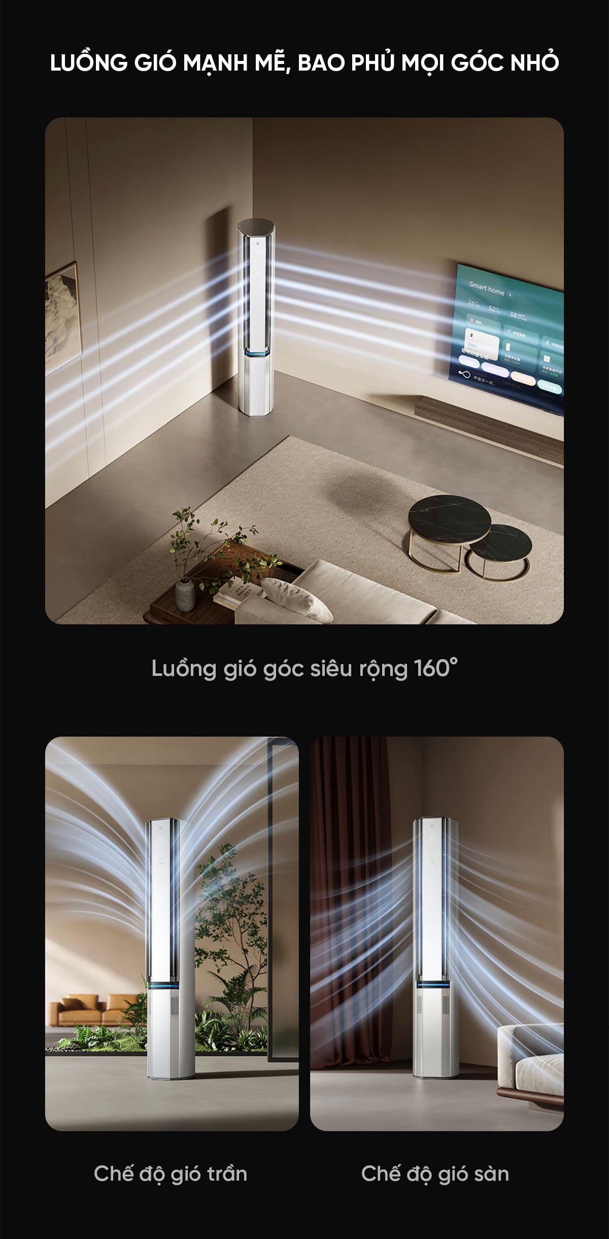 Điều hòa cây đứng Xiaomi Mijia Pro 3Hp Cấp khí tươi KFR-72LW-NA11 / F1A1