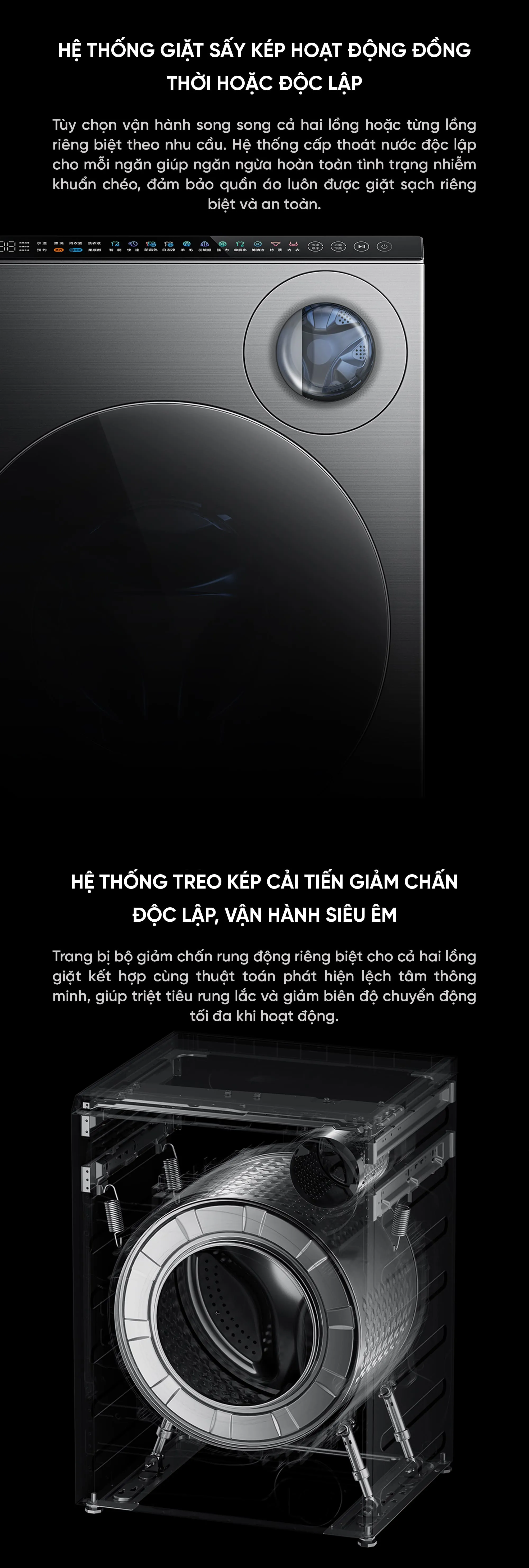 Máy giặt sấy 2 lồng Xiaomi Mijia XHQG103MJ108, giặt 10kg, sấy 7kg
