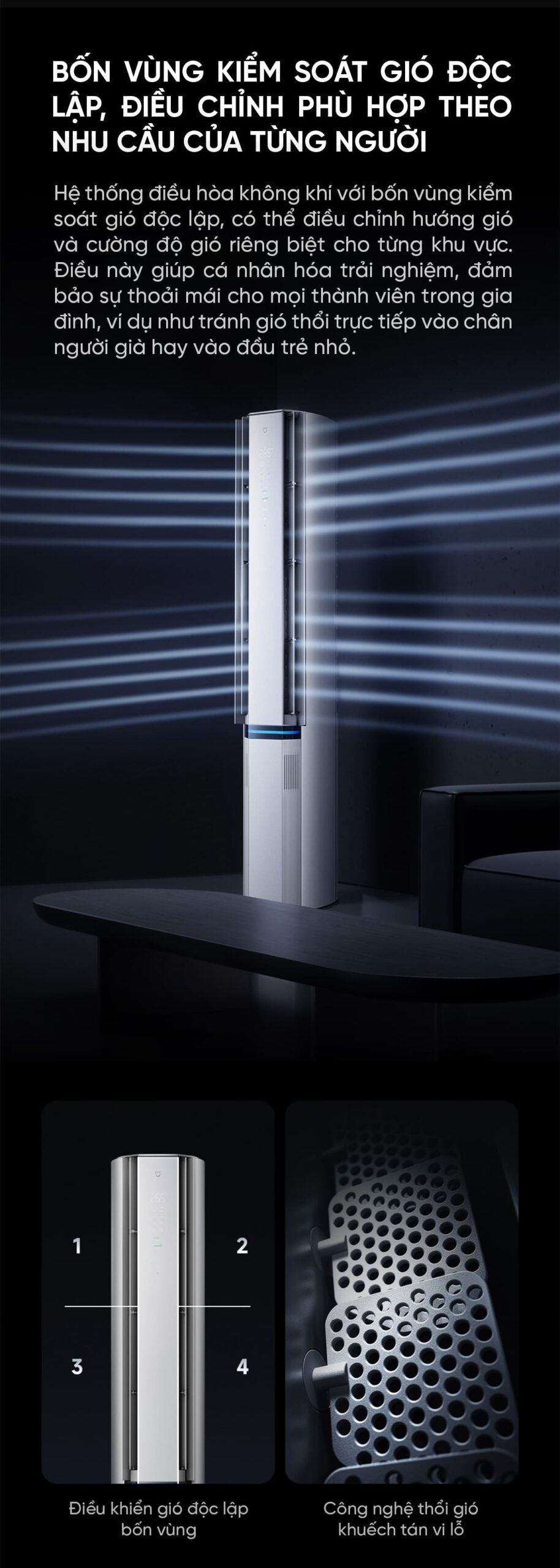 Điều hòa cây đứng Xiaomi Mijia Pro 3Hp Cấp khí tươi KFR-72LW-NA11 / F1A1