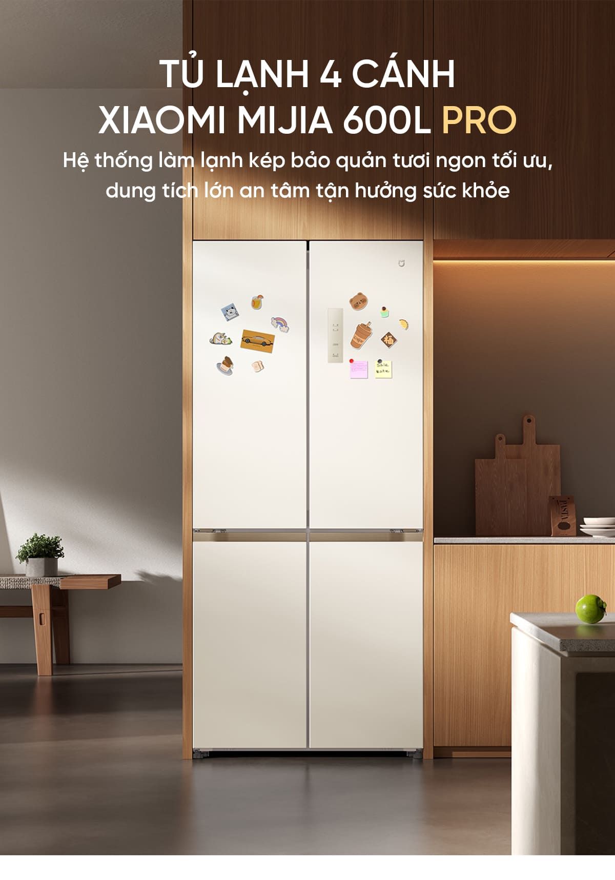 Tủ Lạnh 4 Cánh Xiaomi Mijia 600L Pro