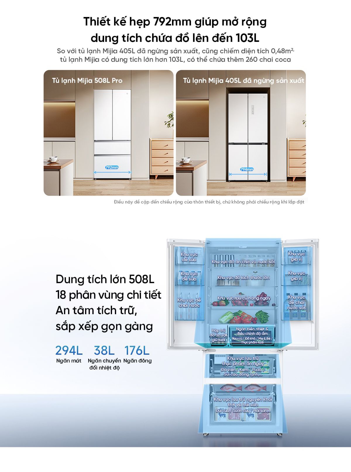 Tủ Lạnh 508L Pro Kiểu pháp 2026 Làm Đá Tự Động