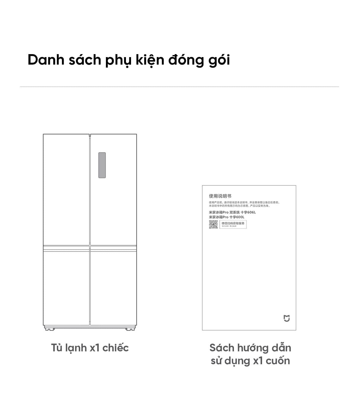 Tủ Lạnh 4 Cánh Xiaomi Mijia 600L Pro