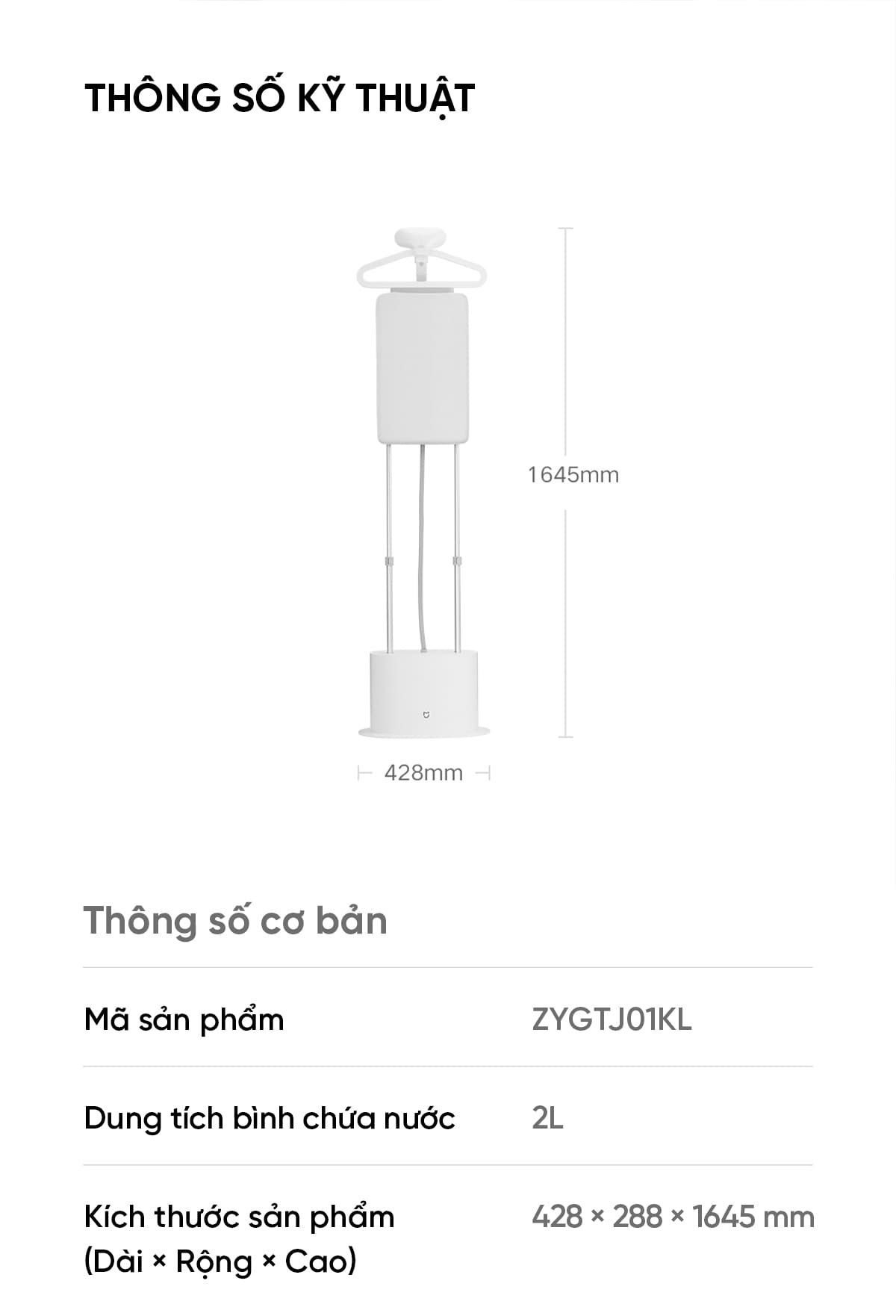 Bàn Là Cây Hơi Nước Xiaomi Mijia ZYGTJ01KL