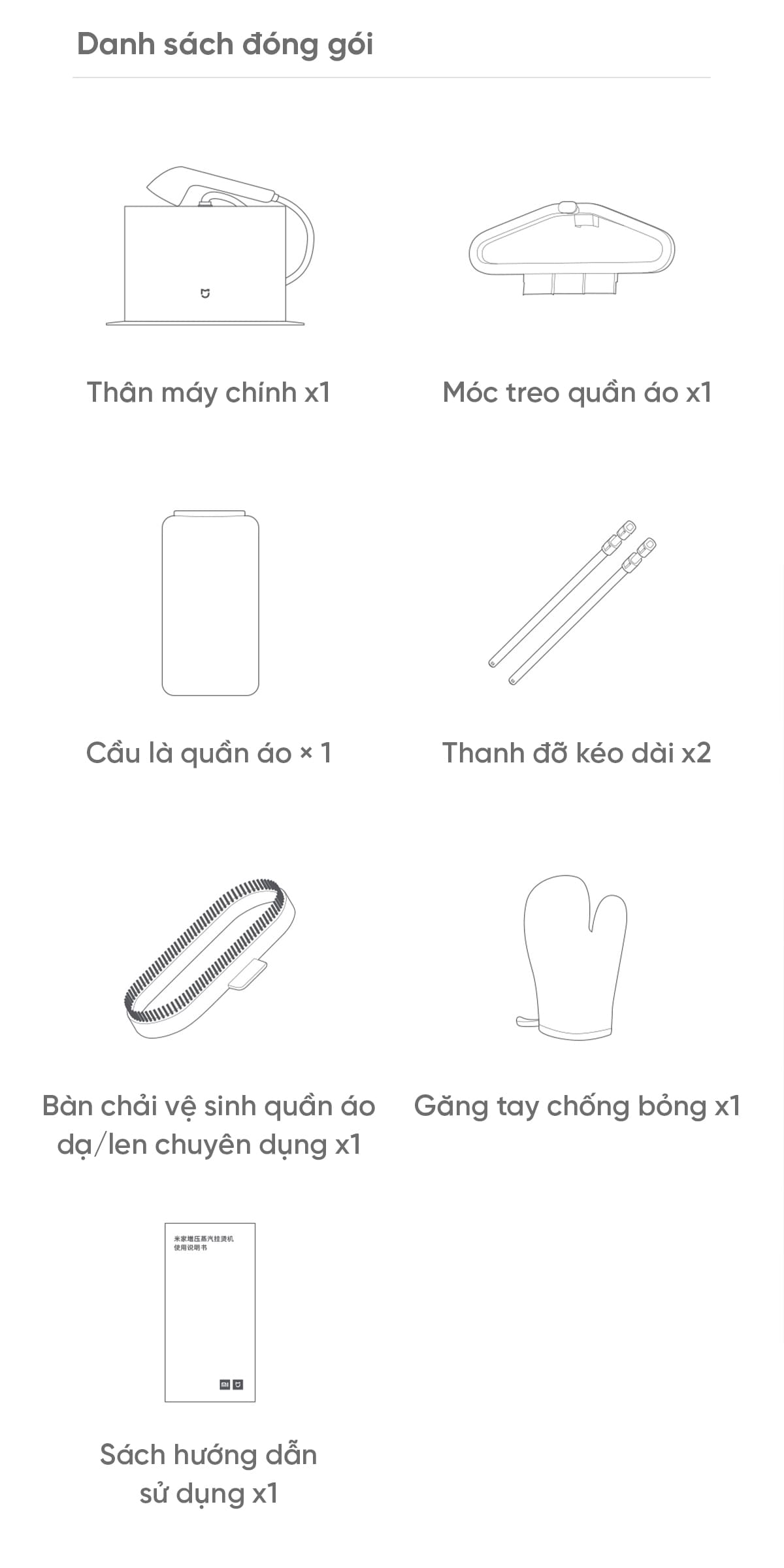 Bàn Là Cây Hơi Nước Xiaomi Mijia ZYGTJ01KL