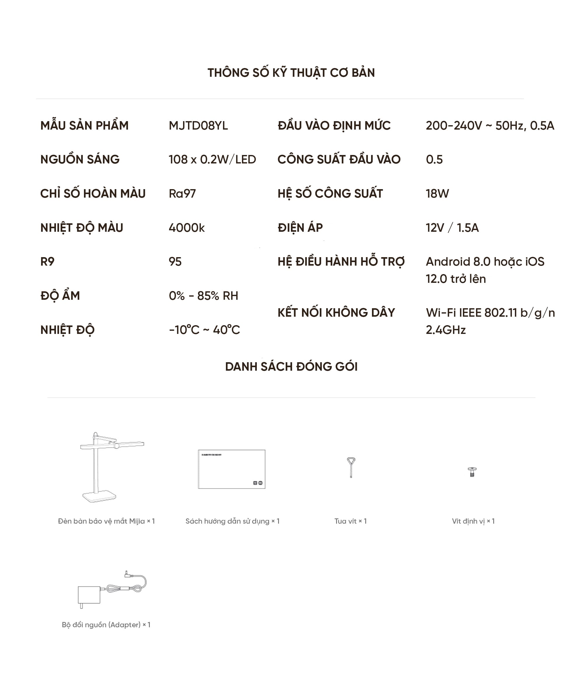 Đèn Bàn Bảo Vệ Mắt Xiaomi Mijia Gen 2 MJTD06YL