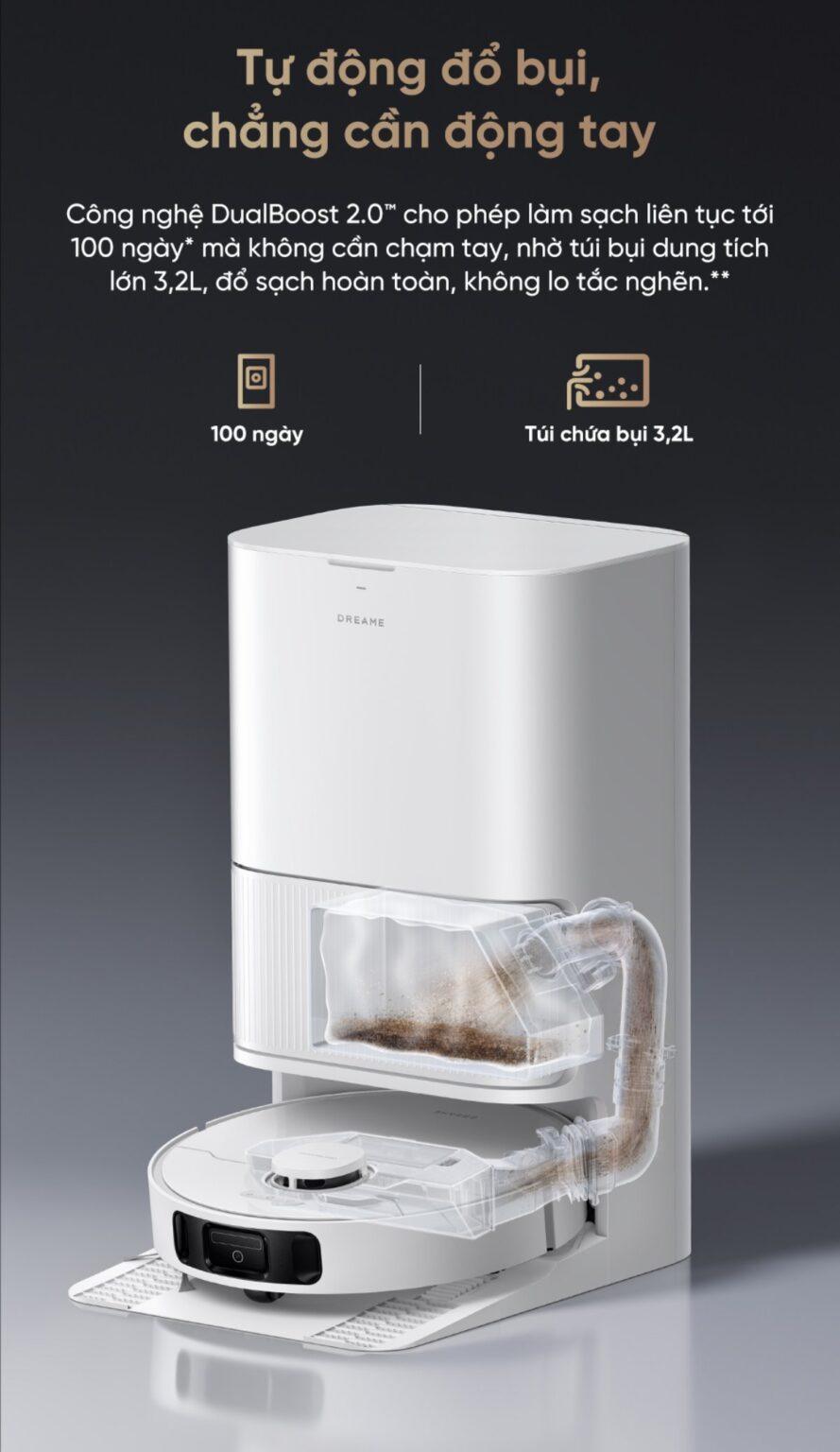 Robot hút bụi lau nhà Dreame D20 Ultra