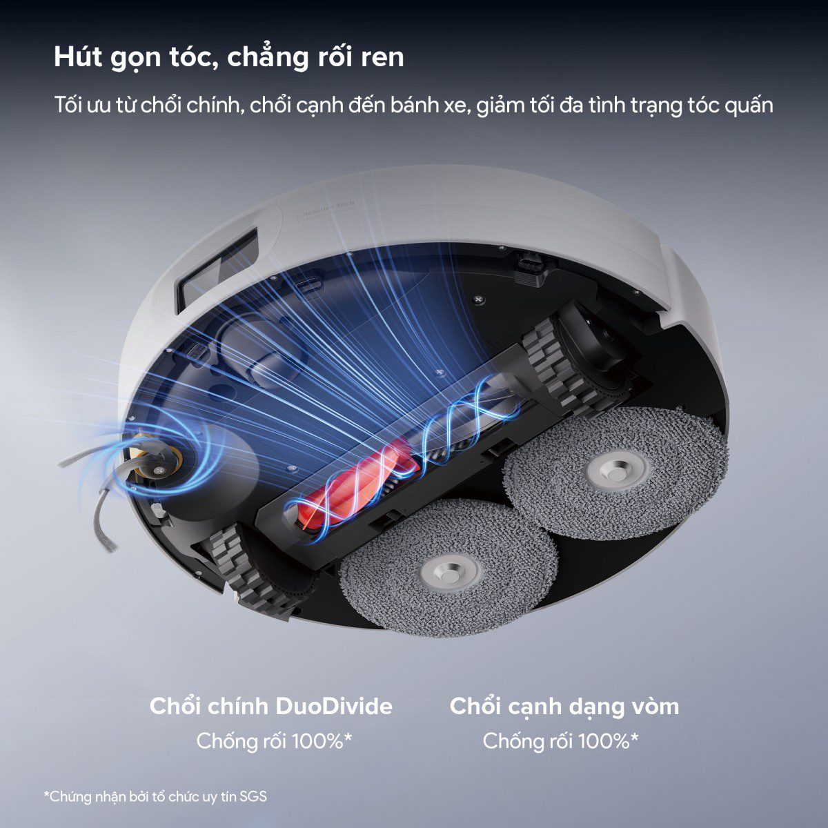 Robot hút bụi Roborock Qrevo 2 Pro | Lực hút 25.000 Pa