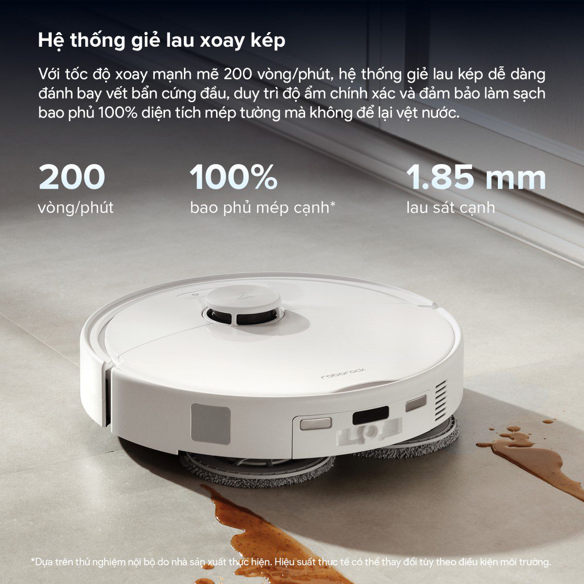 Robot hút bụi Roborock Qrevo 2 Pro | Lực hút 25.000 Pa