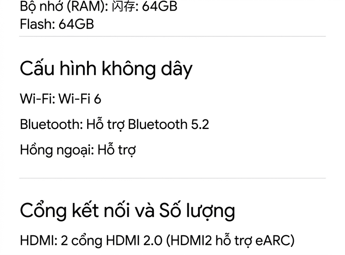 Tivi Xiaomi Redmi A Pro 50 Inch 2026 Ram 3/64GB 165Hz MEMC Wifi 6