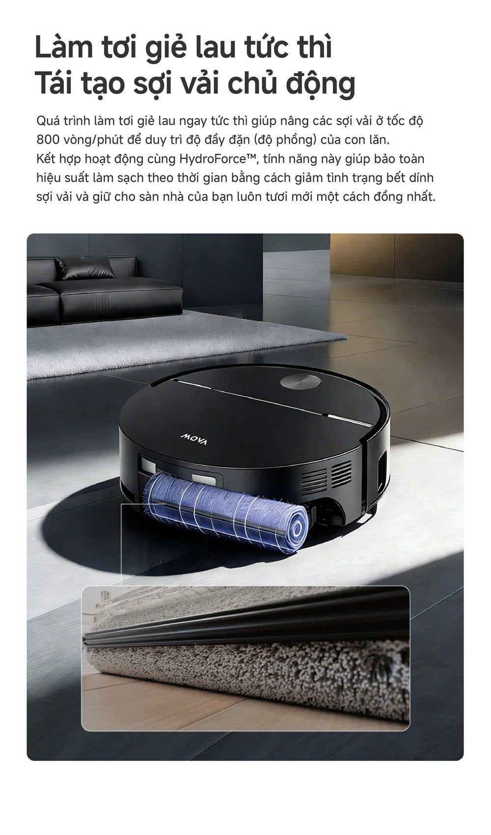 Mova Z70 Ultra roller
