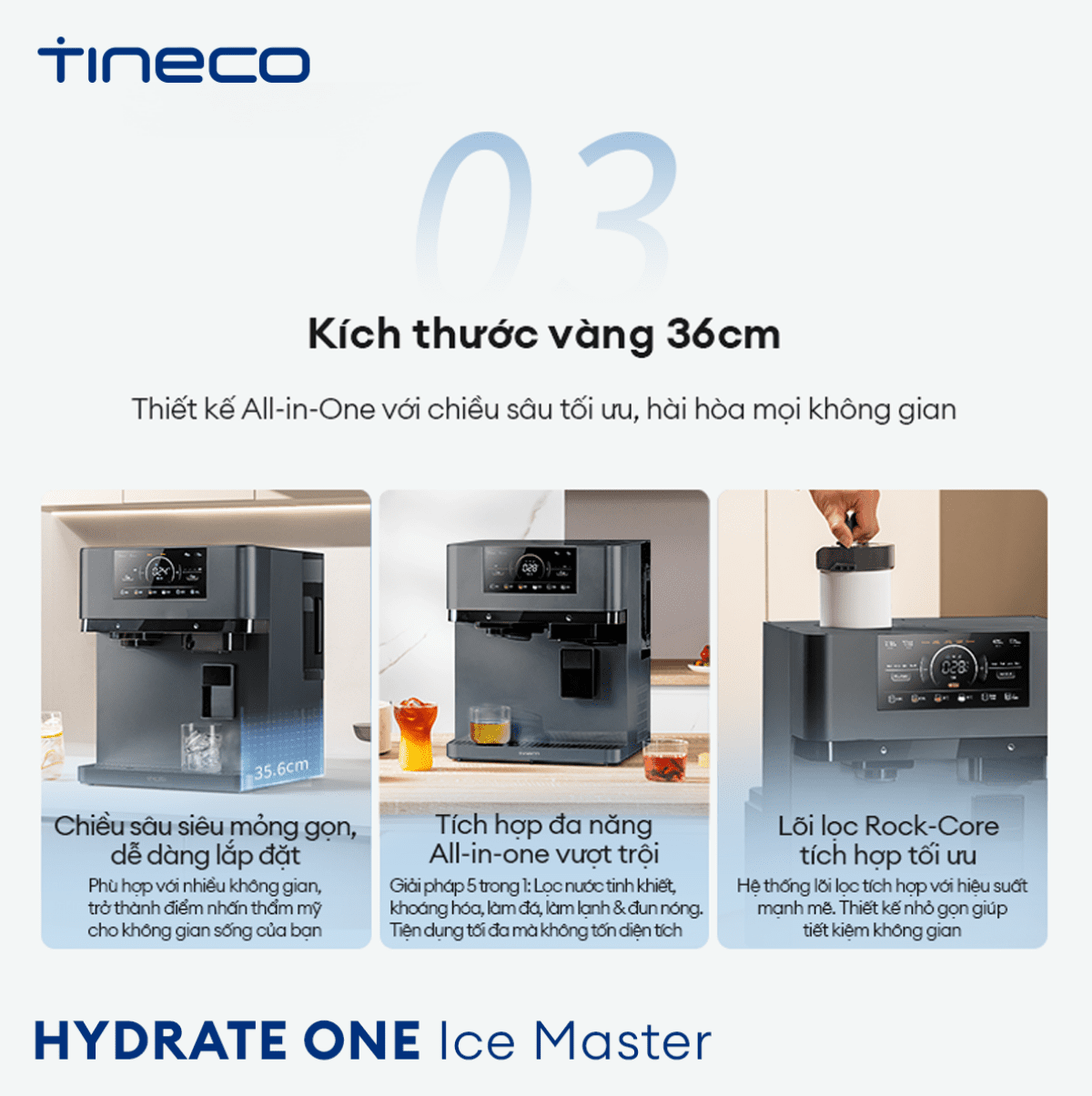 Máy lọc nước Tineco HYDRATE ONE Ice Master