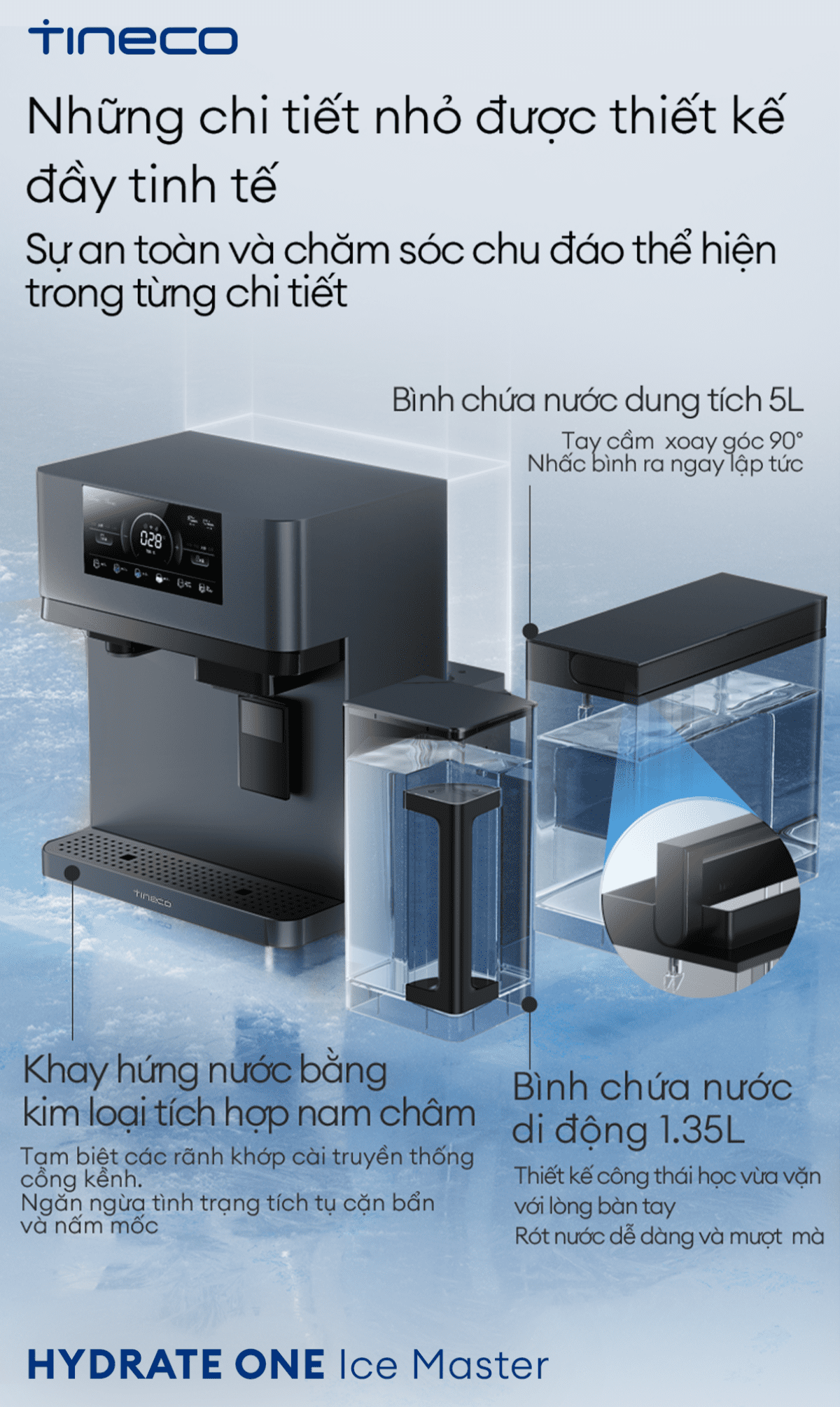 Máy lọc nước Tineco HYDRATE ONE Ice Master