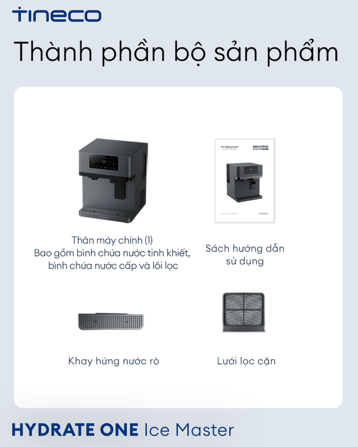 Máy lọc nước Tineco HYDRATE ONE Ice Master