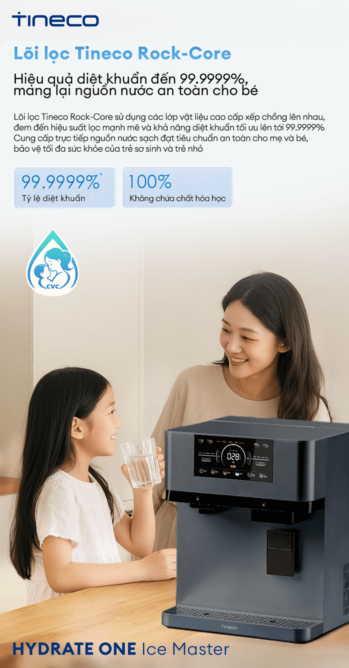 Máy lọc nước Tineco HYDRATE ONE Ice Master