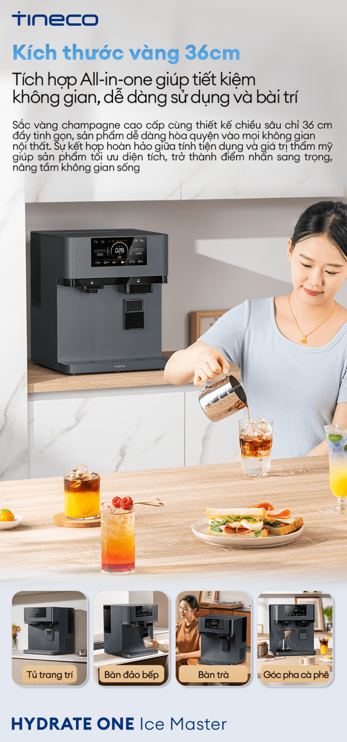 Máy lọc nước Tineco HYDRATE ONE Ice Master