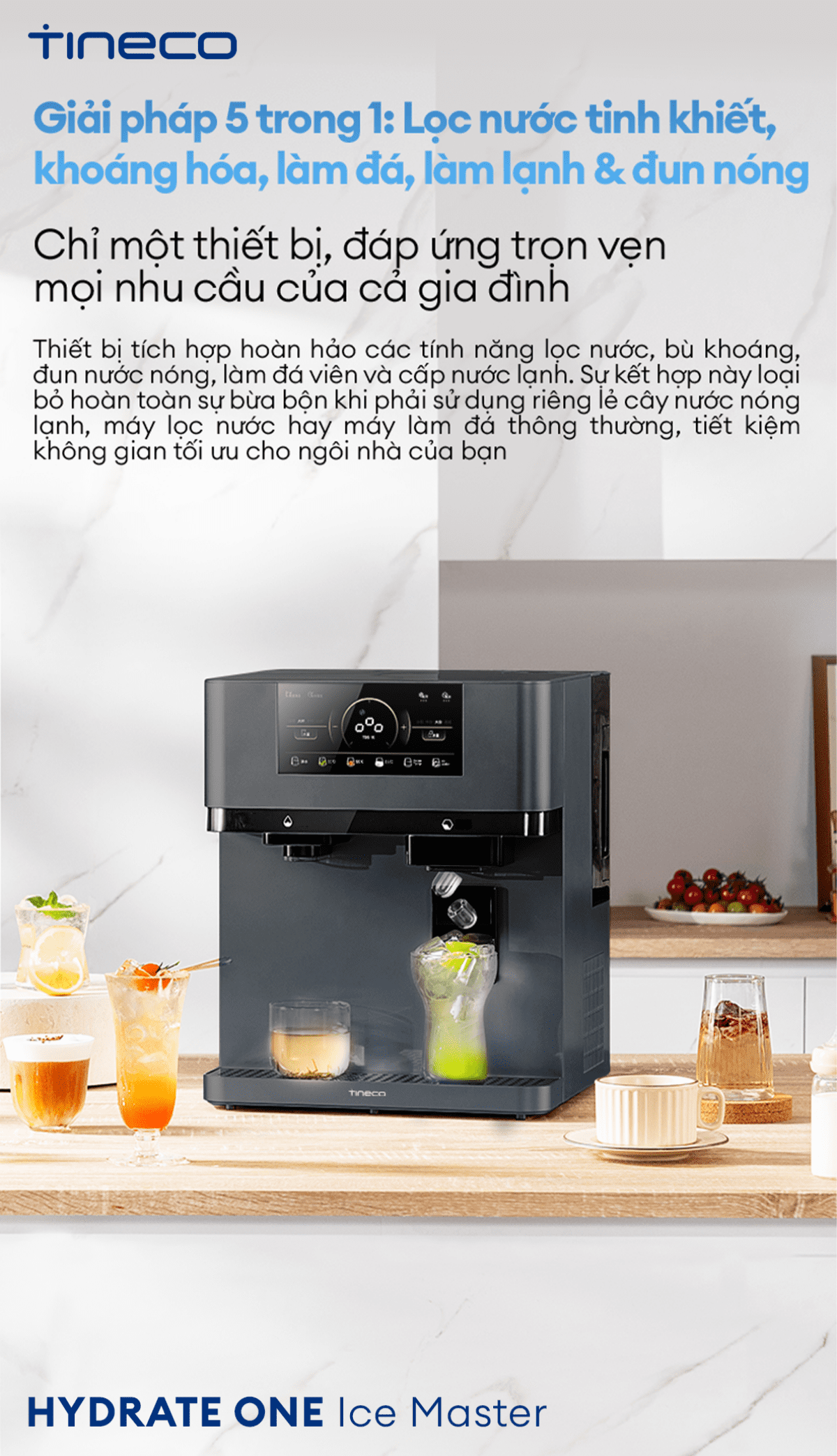 Máy lọc nước Tineco HYDRATE ONE Ice Master