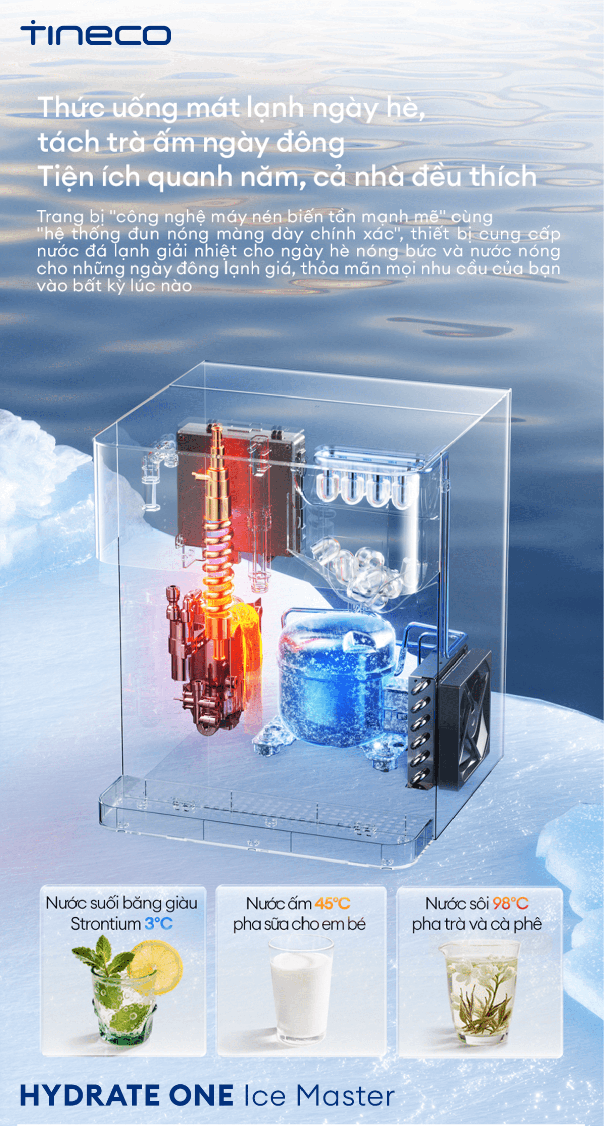 Máy lọc nước Tineco HYDRATE ONE Ice Master