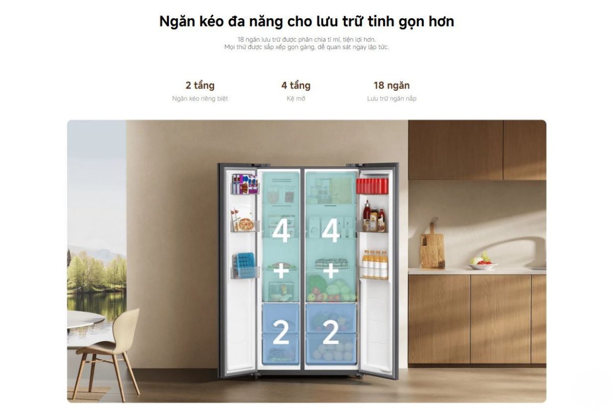 Tủ lạnh Xiaomi Mijia 635L – Bản Quốc Tế