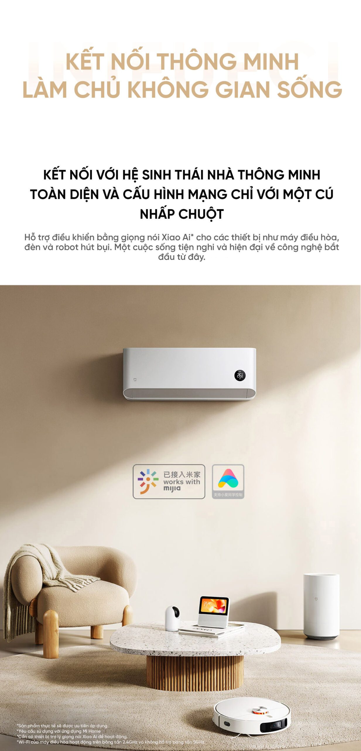 Điều Hoà Xiaomi Mijia 2026 KFR50GW-S1A1 2HP 18000Btu Tiết Kiệm Điện Cấp 1