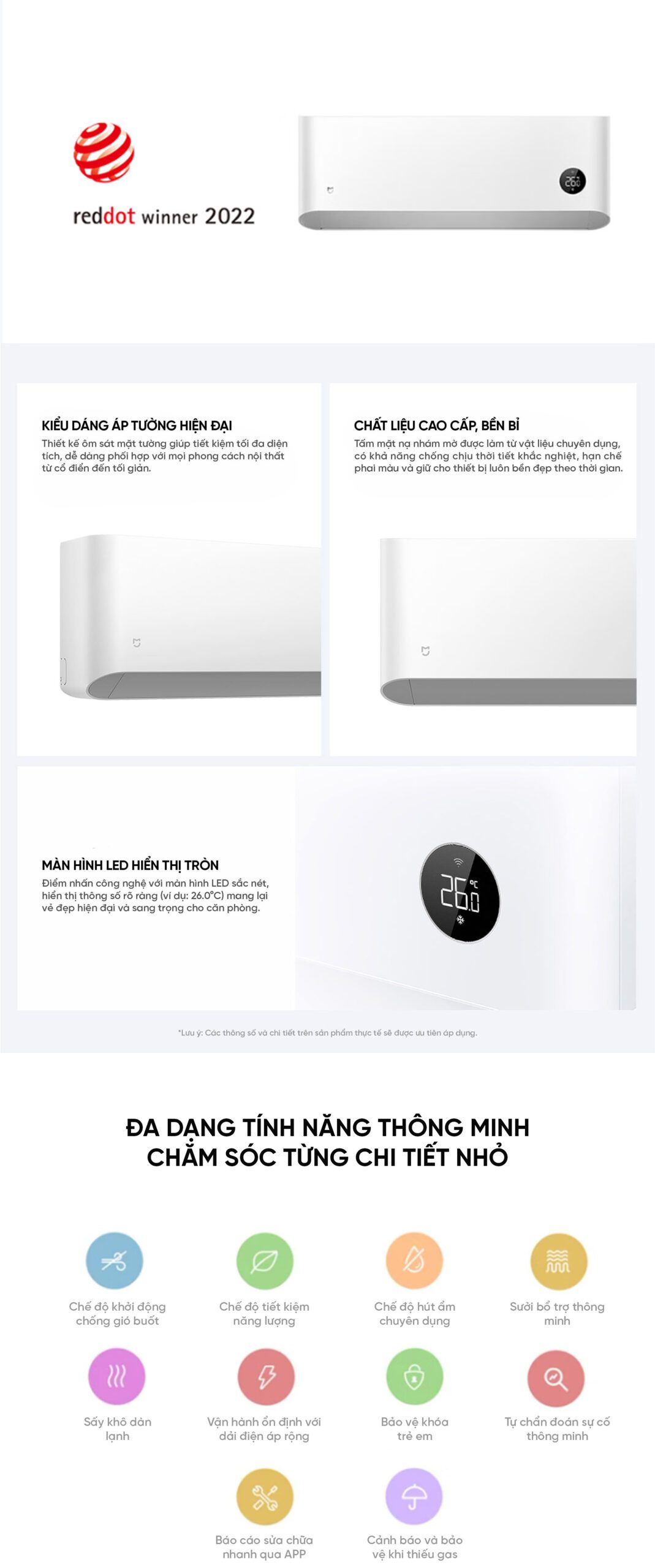 Điều Hoà Xiaomi Mijia 2026 KFR50GW-S1A1 2HP 18000Btu Tiết Kiệm Điện Cấp 1