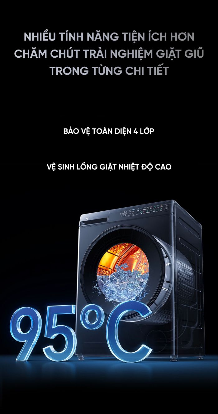 Máy Giặt Sấy Xiaomi Mijia Pro XHQG130MJ105 2026 Giặt 13kg Sấy 9kg