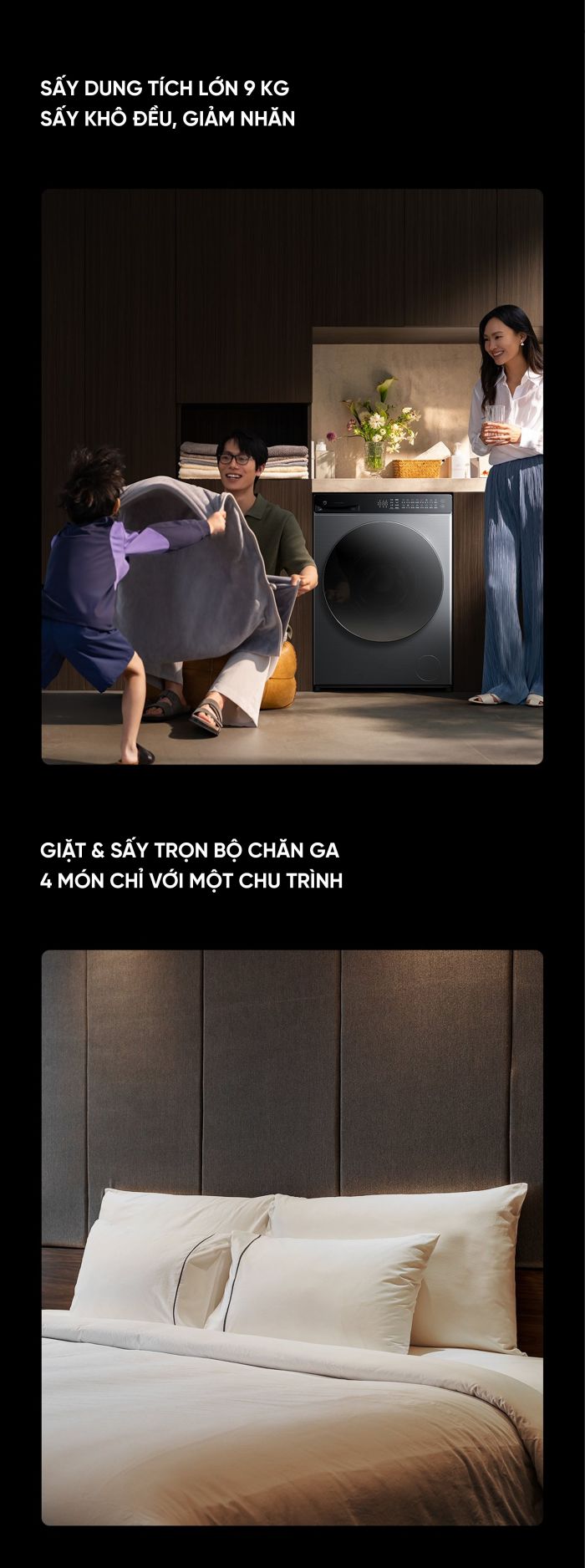 Máy Giặt Sấy Xiaomi Mijia Pro XHQG130MJ105 2026 Giặt 13kg Sấy 9kg