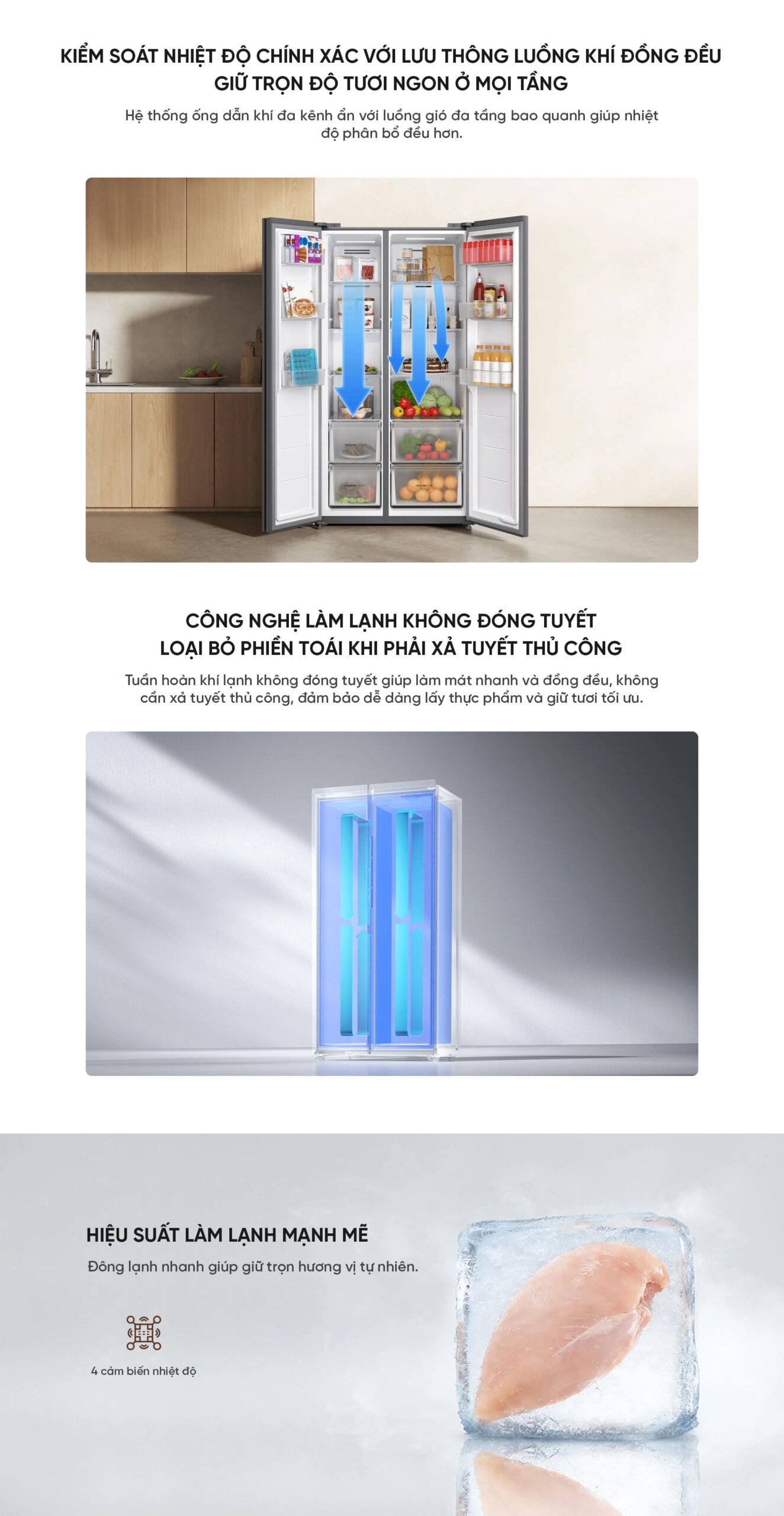 Tủ Lạnh Xiaomi Mijia 2 cánh Refrigerator Side-by-Side 635L