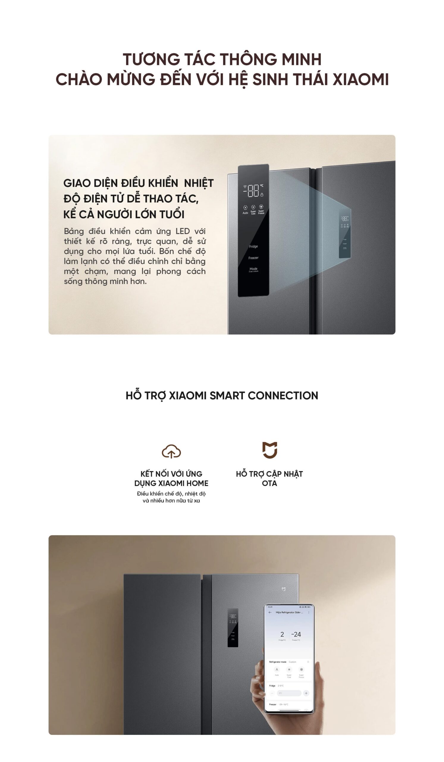 Tủ Lạnh Xiaomi Mijia 2 cánh Refrigerator Side-by-Side 635L