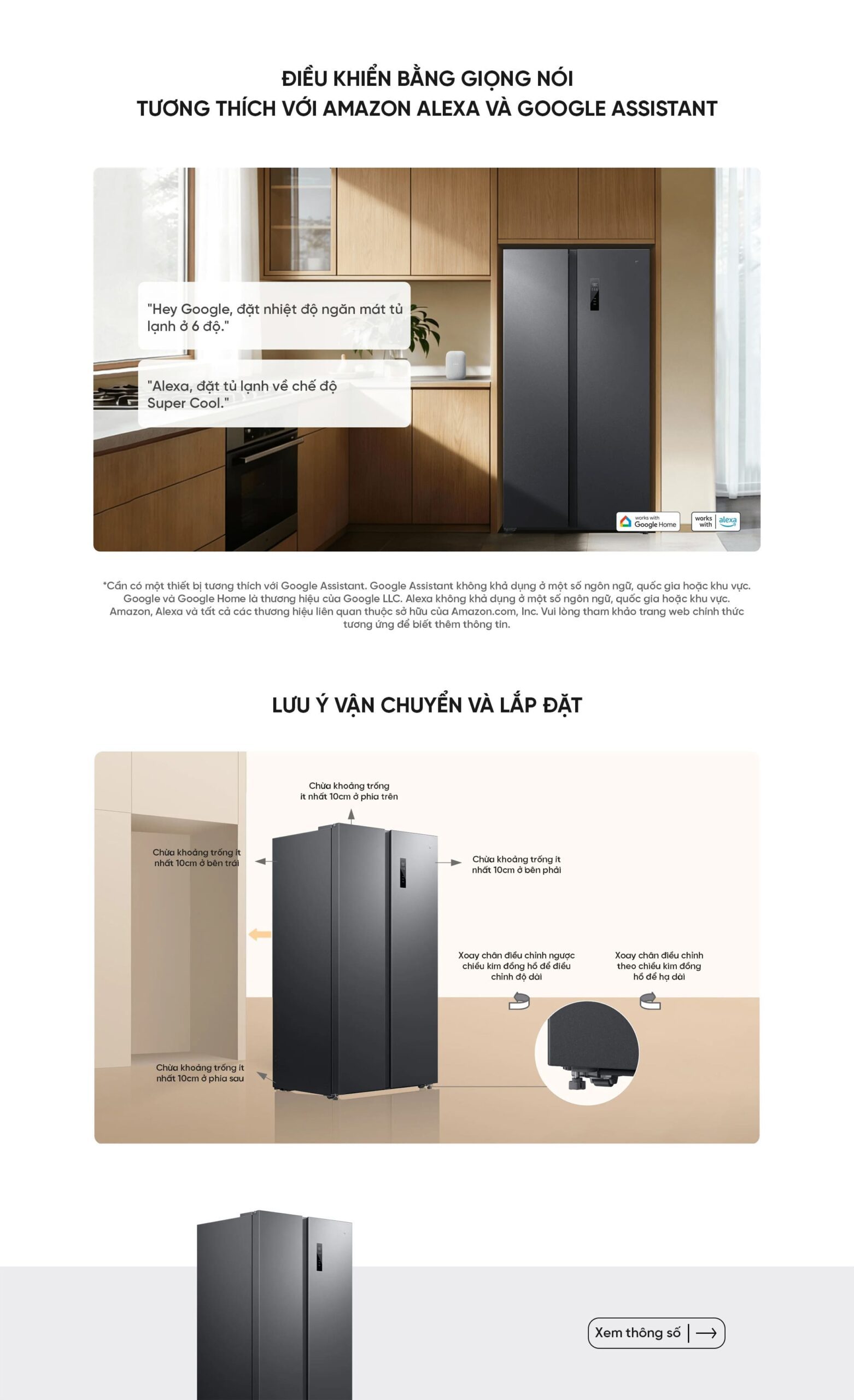 Tủ Lạnh Xiaomi Mijia 2 cánh Refrigerator Side-by-Side 635L