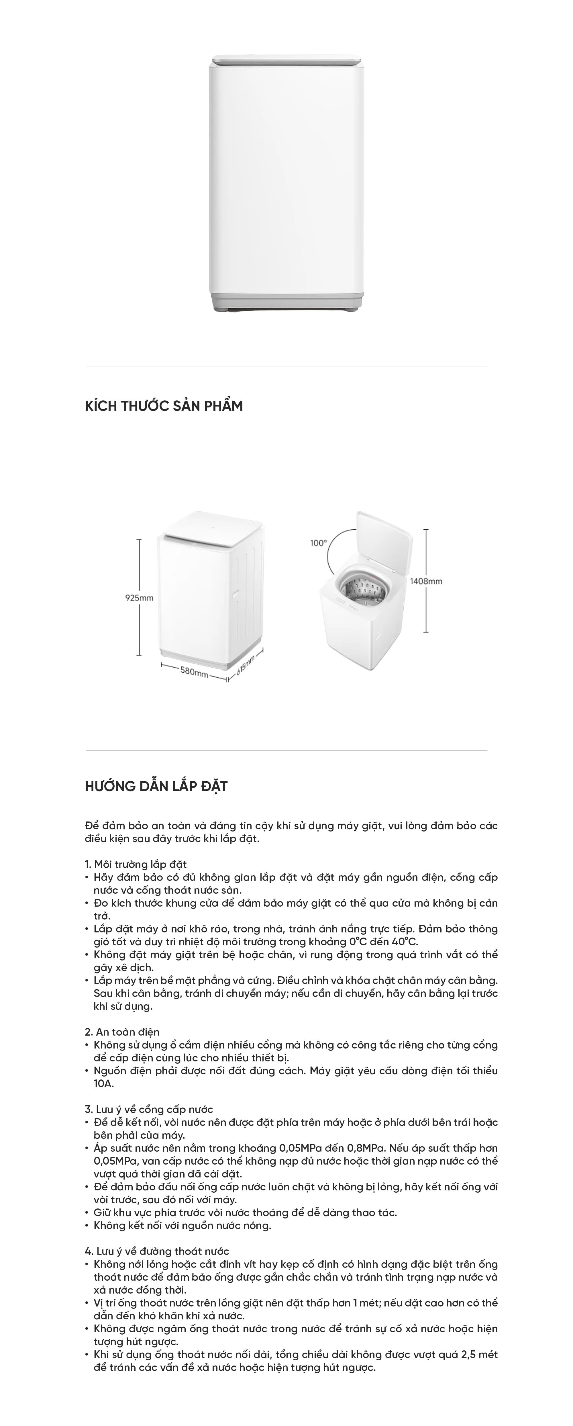 Máy Giặt Lồng Đứng Xiaomi Mijia Top Load Washer 13kg