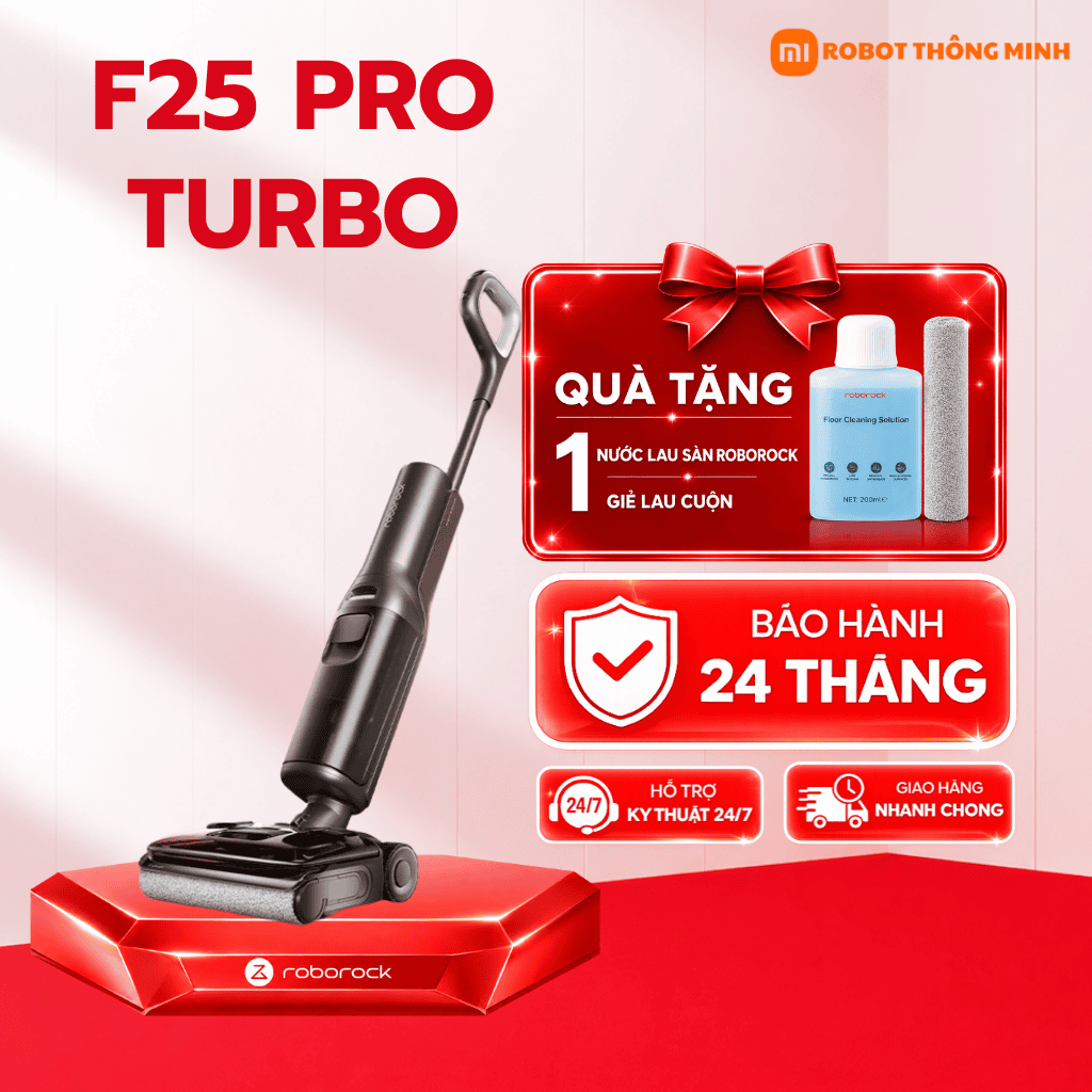 y hút bụi lau nhà Roborock F25 Pro Turbo